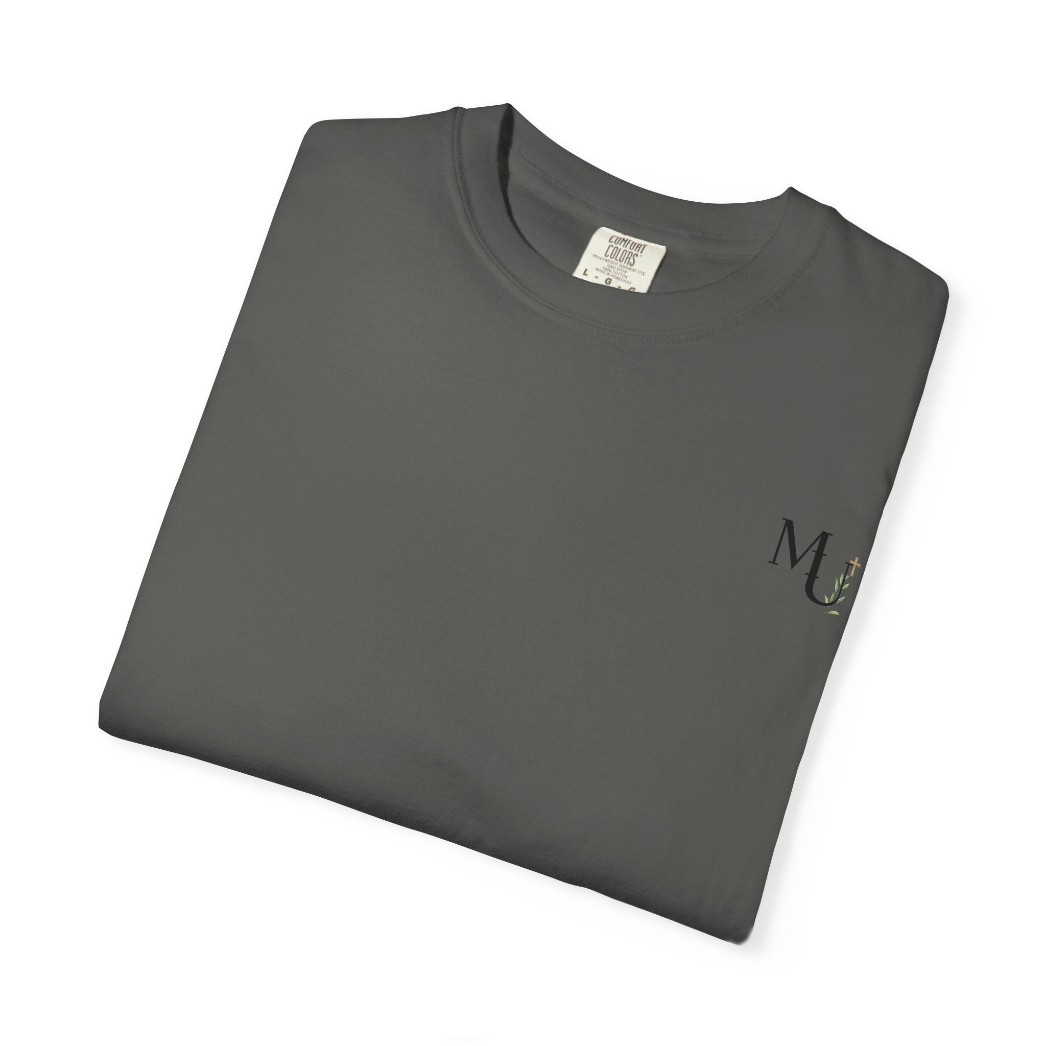 MU Brand Motto, Faith Through Trials Graphic T-Shirt in Comfort Colors