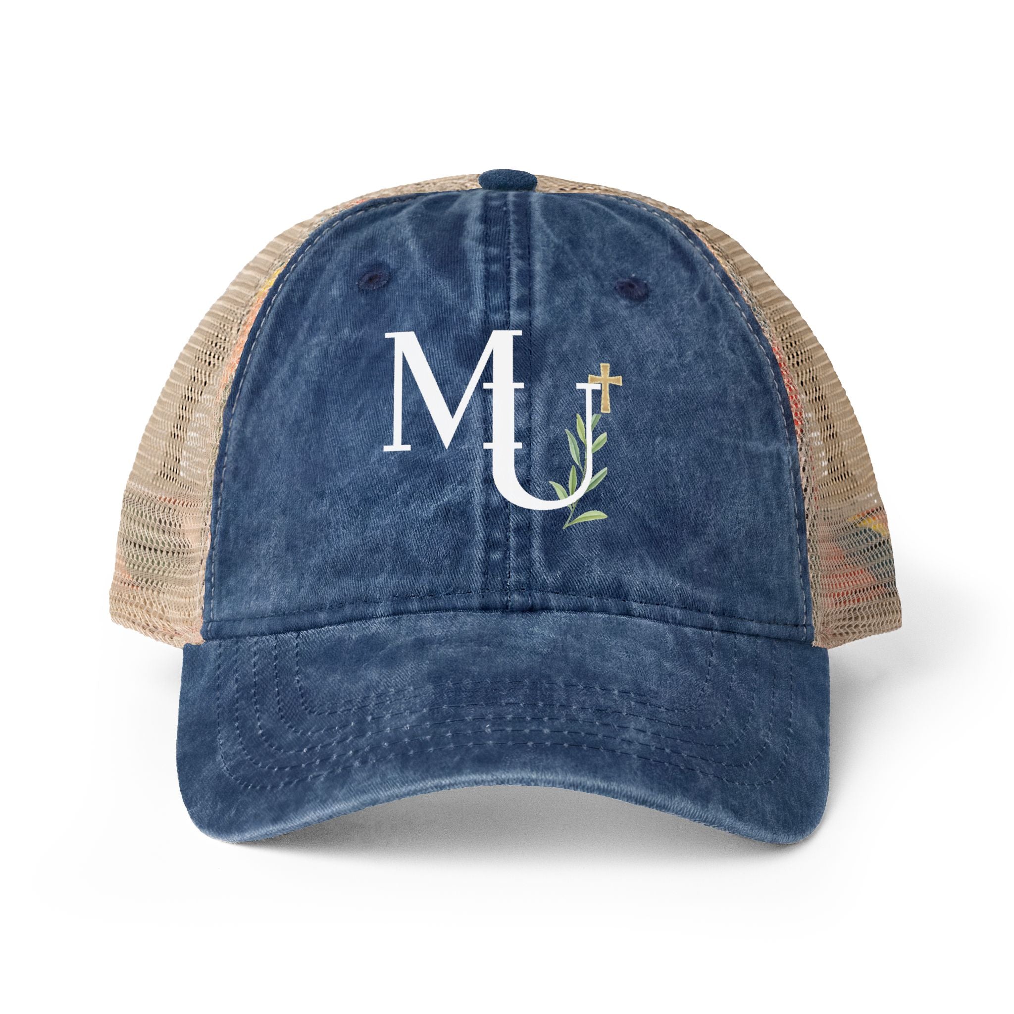 Women's Washed Mesh-Back MU Monogram Cap