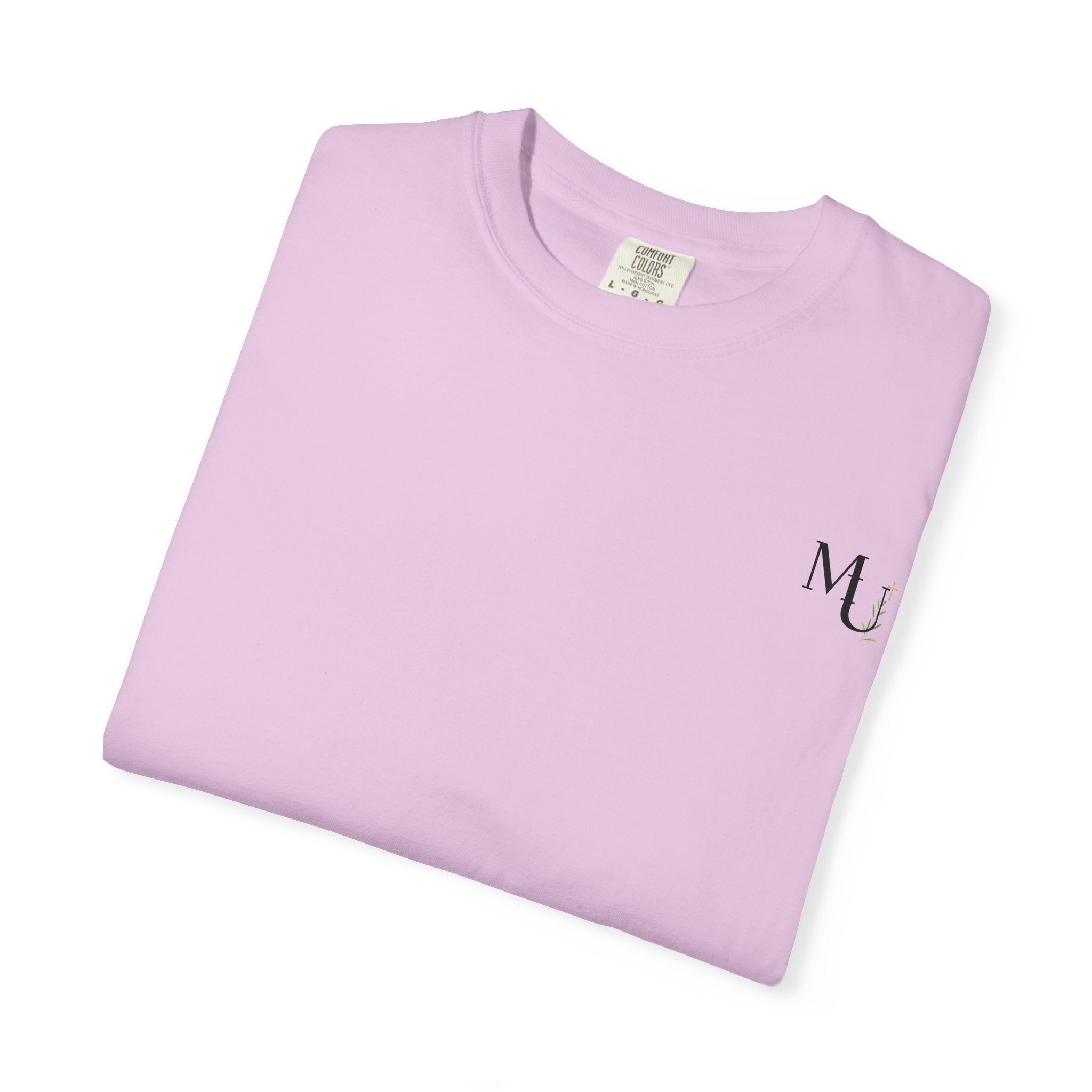MU Brand Motto, Faith Through Trials Graphic T-Shirt in Comfort Colors