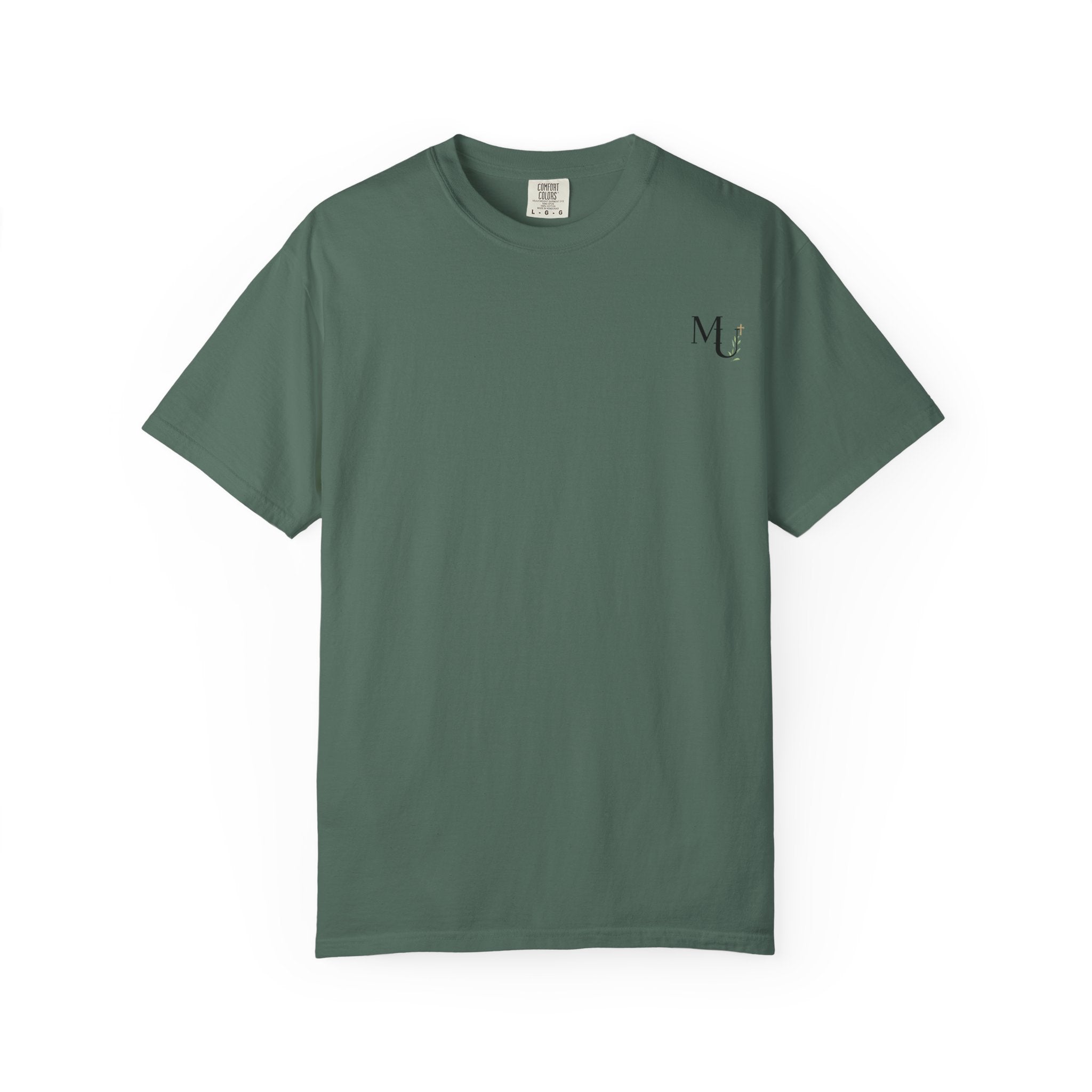 MU Brand Motto, Faith Through Trials Graphic T-Shirt in Comfort Colors