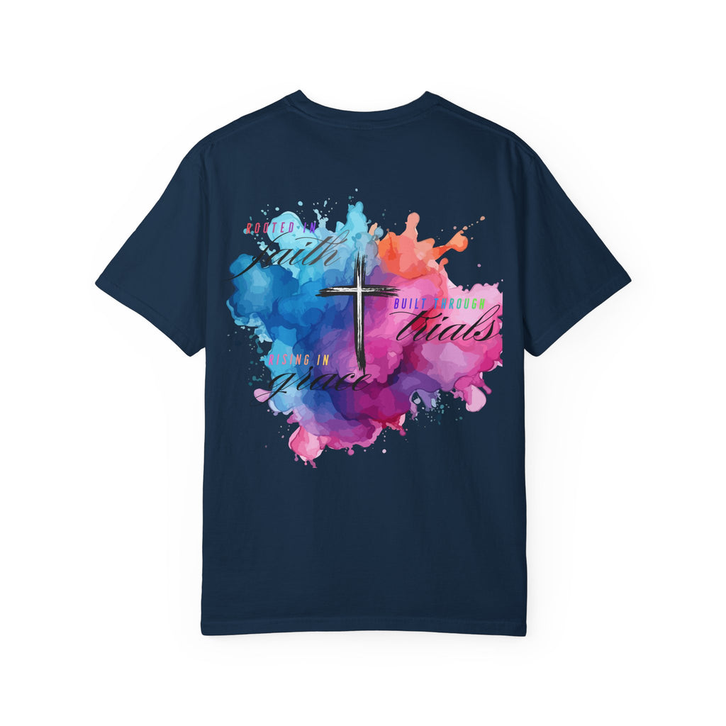 Faith Cross Watercolor T-Shirt — Inspirational Christian Tee