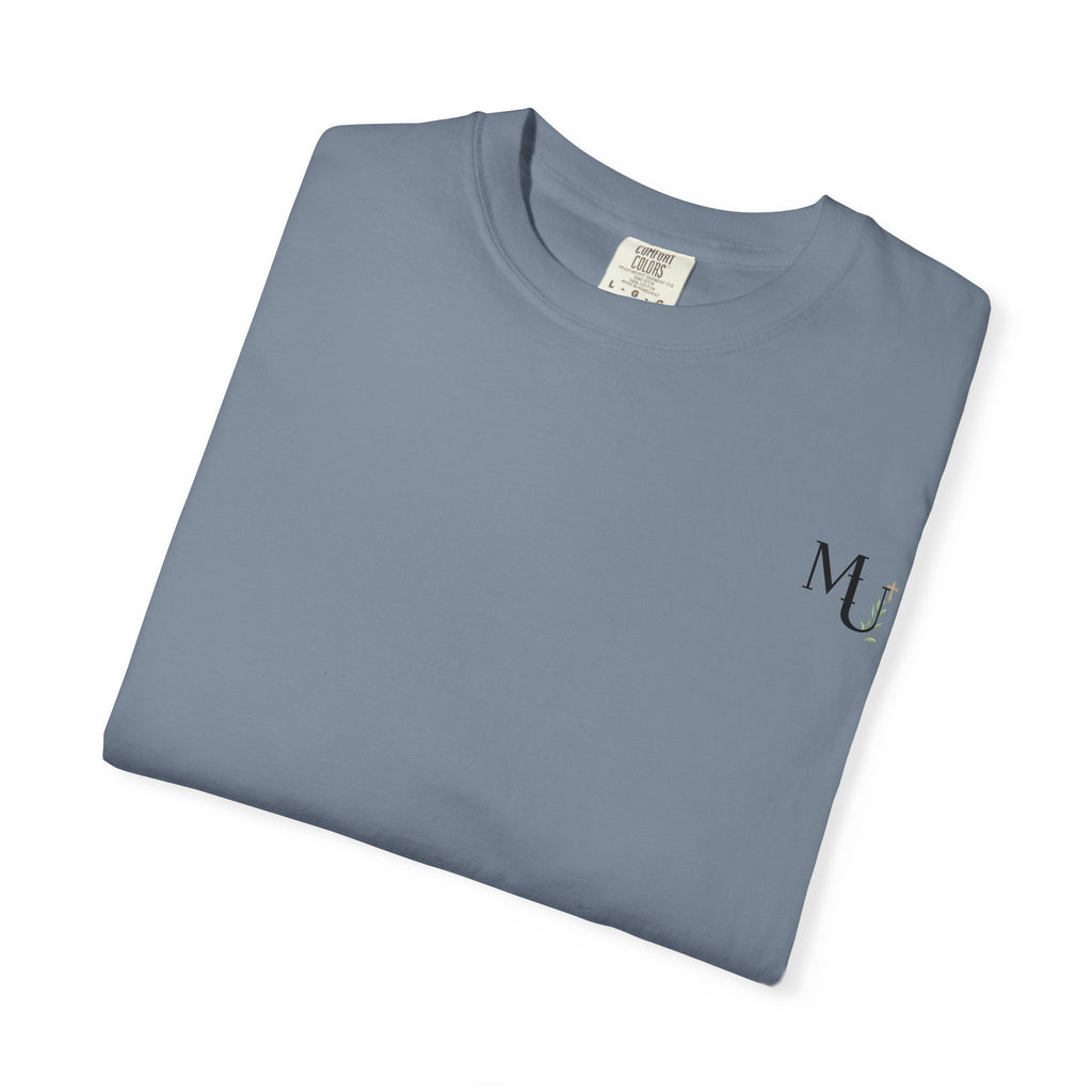 MU Brand Motto, Faith Through Trials Graphic T-Shirt in Comfort Colors