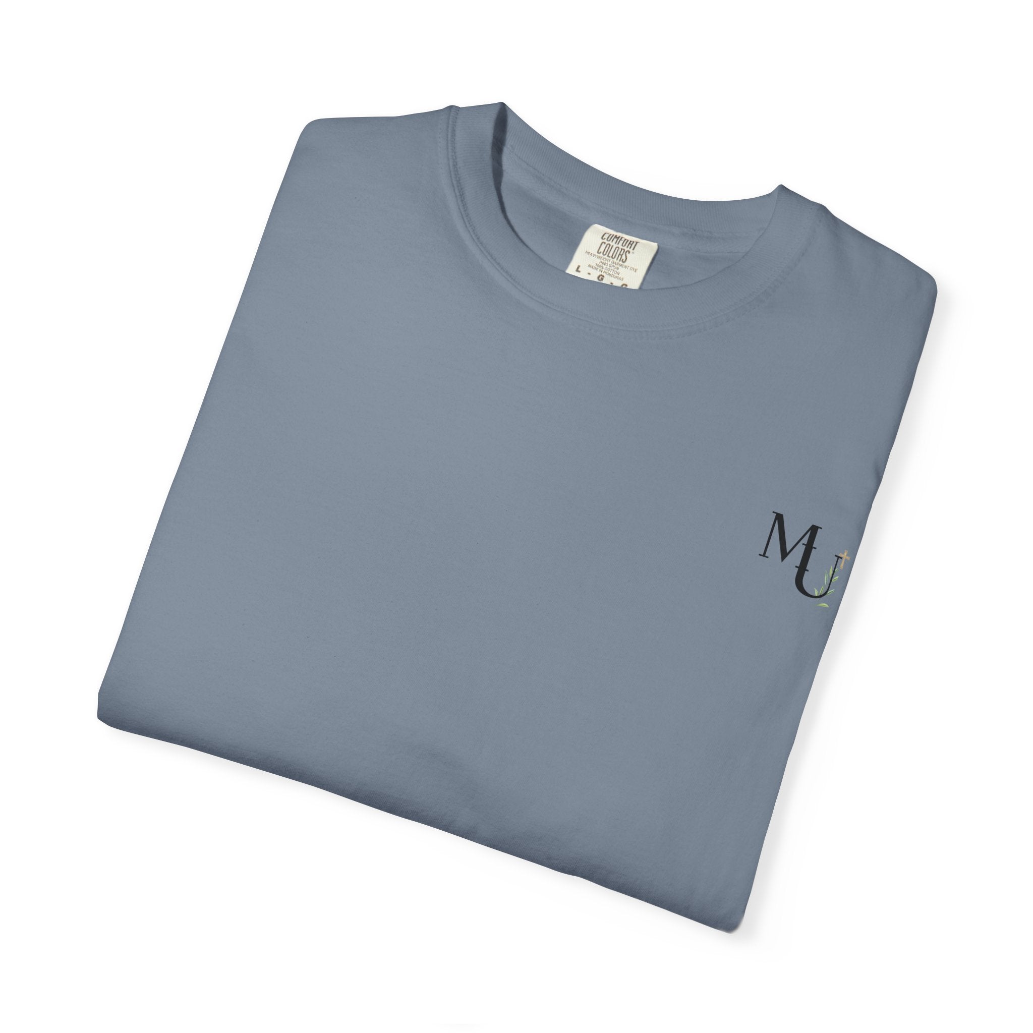 MU Brand Motto, Faith Through Trials Graphic T-Shirt in Comfort Colors