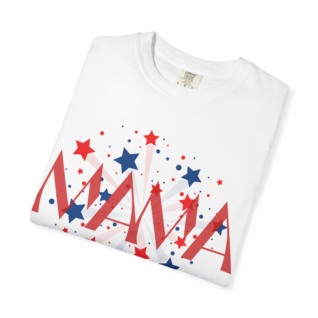 Mama Patriotic T-Shirt — Red White Blue Star Graphic