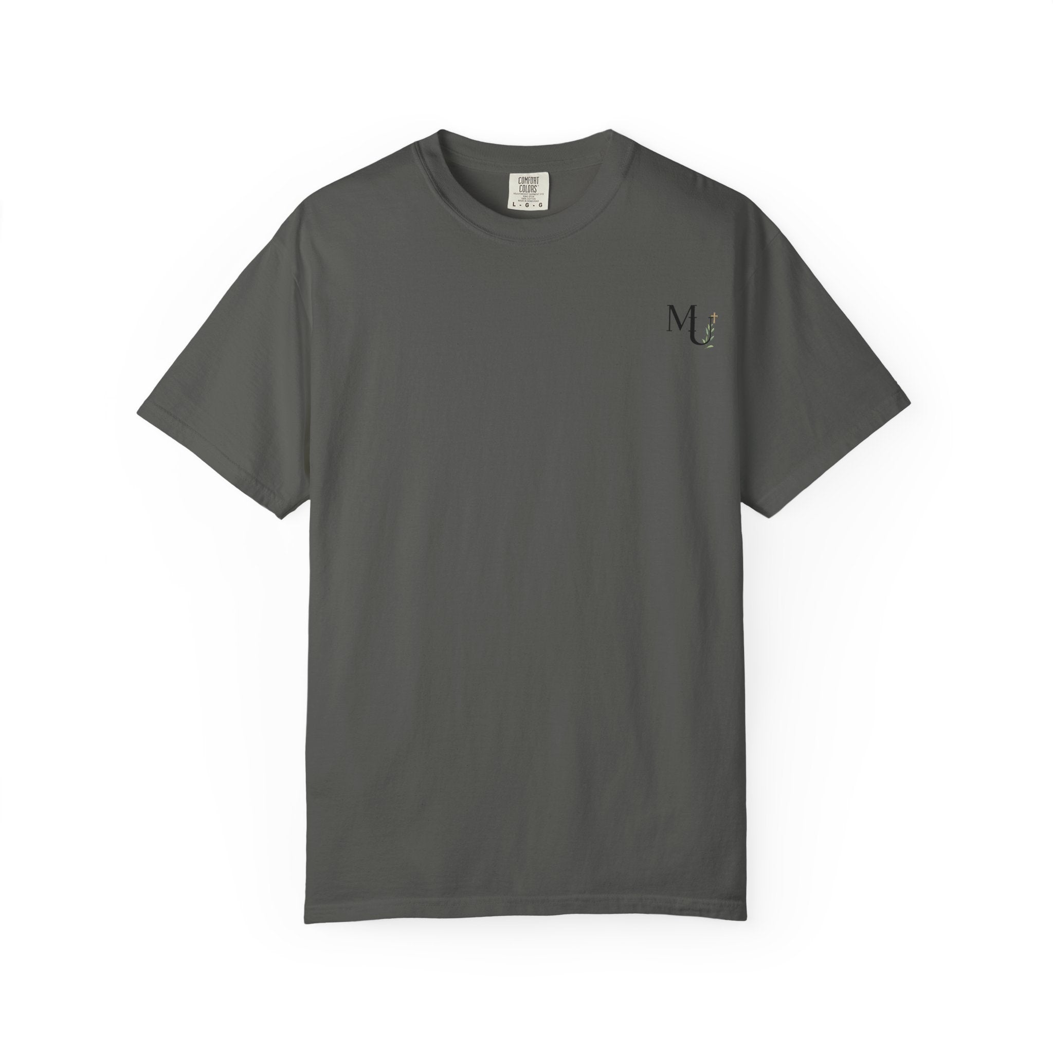 MU Brand Motto, Faith Through Trials Graphic T-Shirt in Comfort Colors
