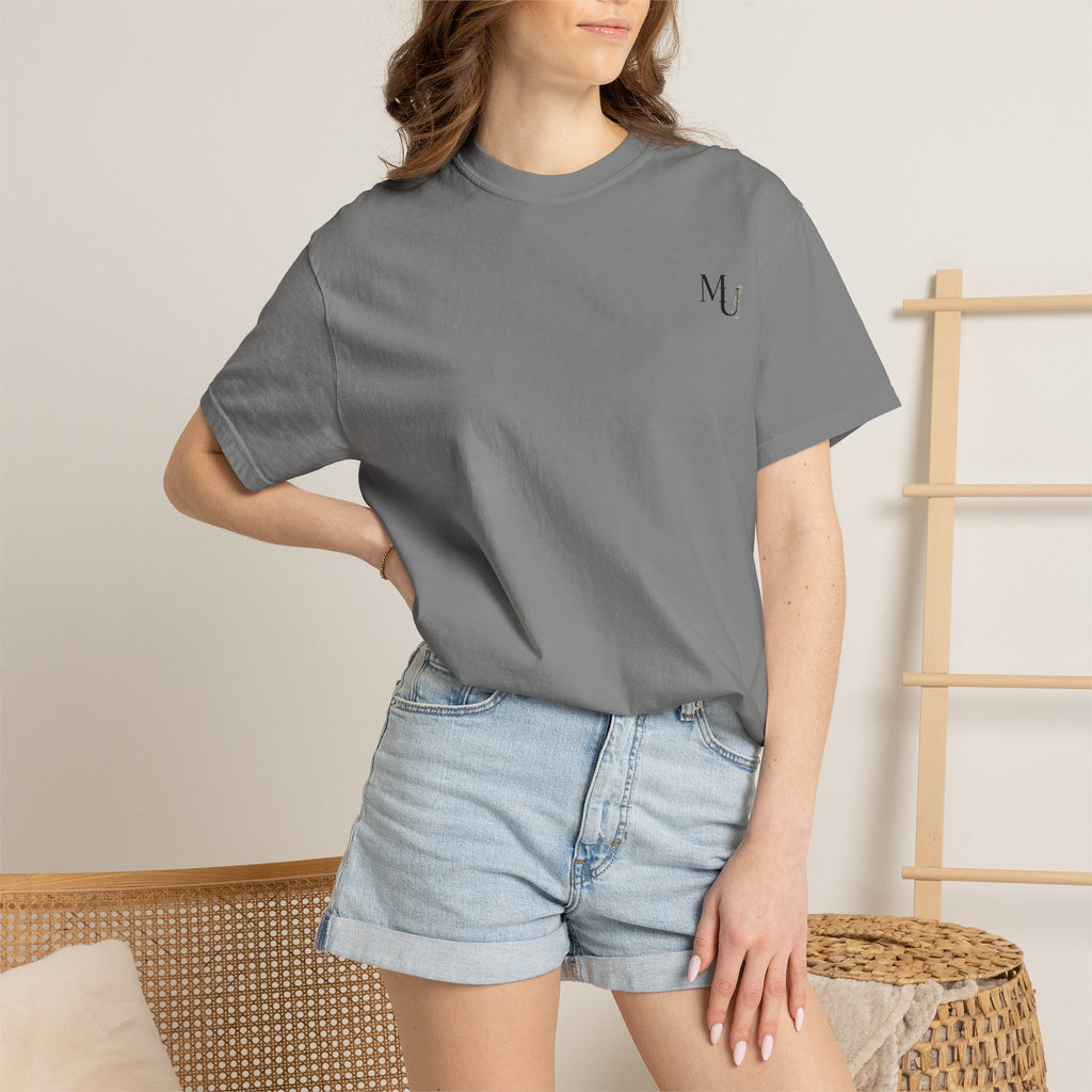 MU Brand Motto, Faith Through Trials Graphic T-Shirt in Comfort Colors