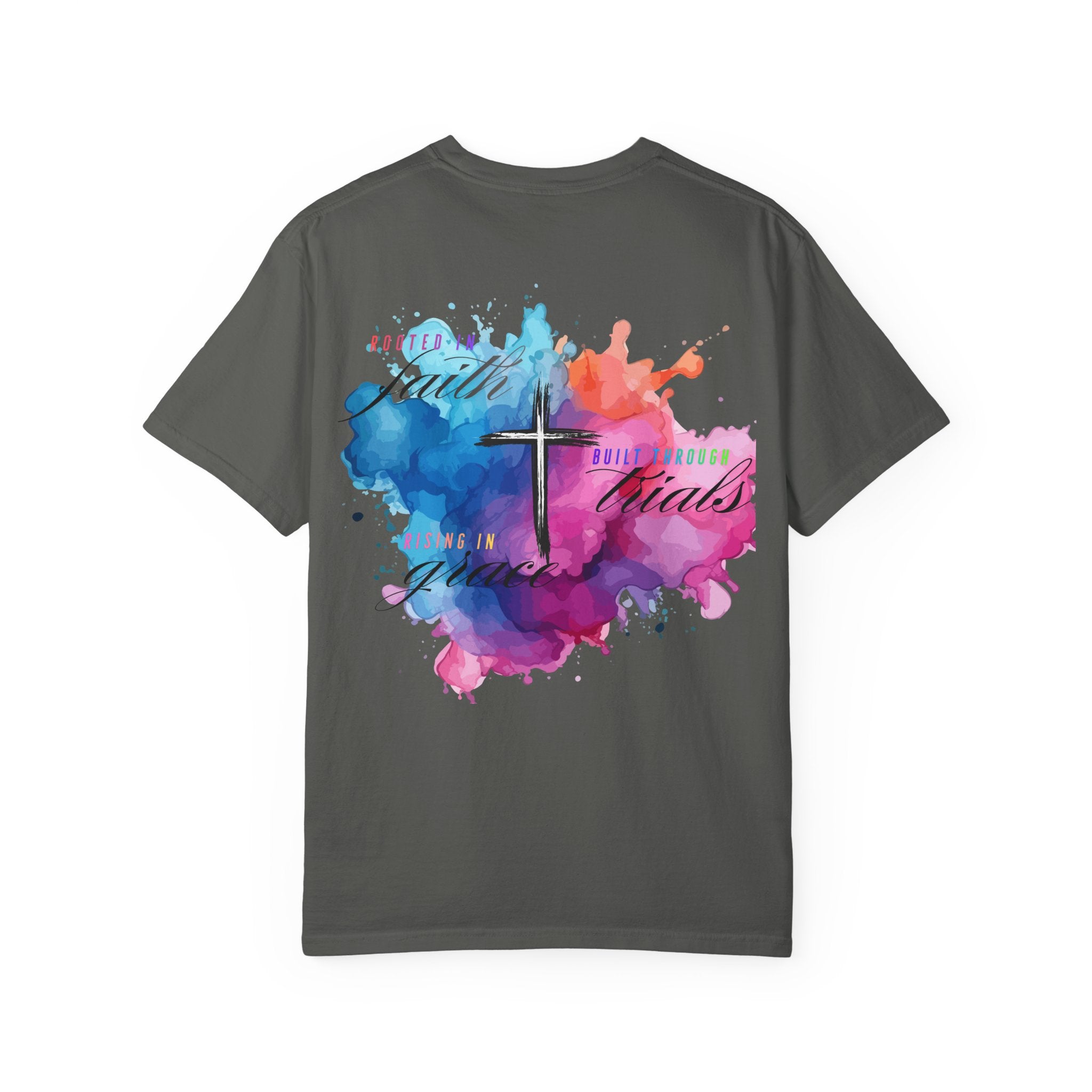 Faith Cross Watercolor T-Shirt — Inspirational Christian Tee