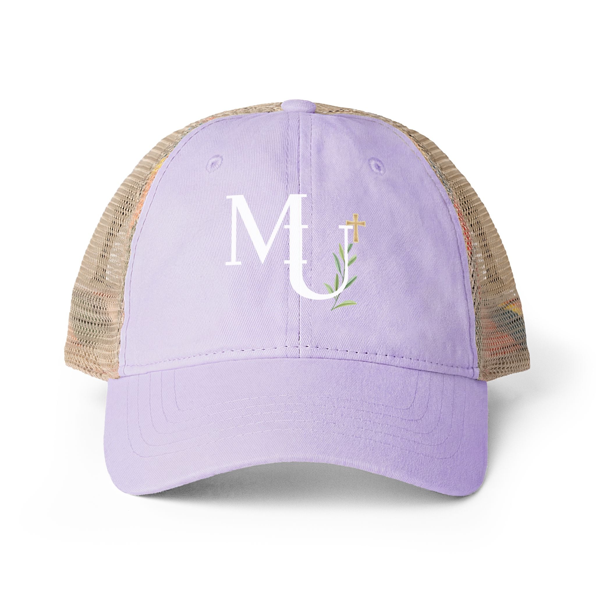 Women's Washed Mesh-Back MU Monogram Cap