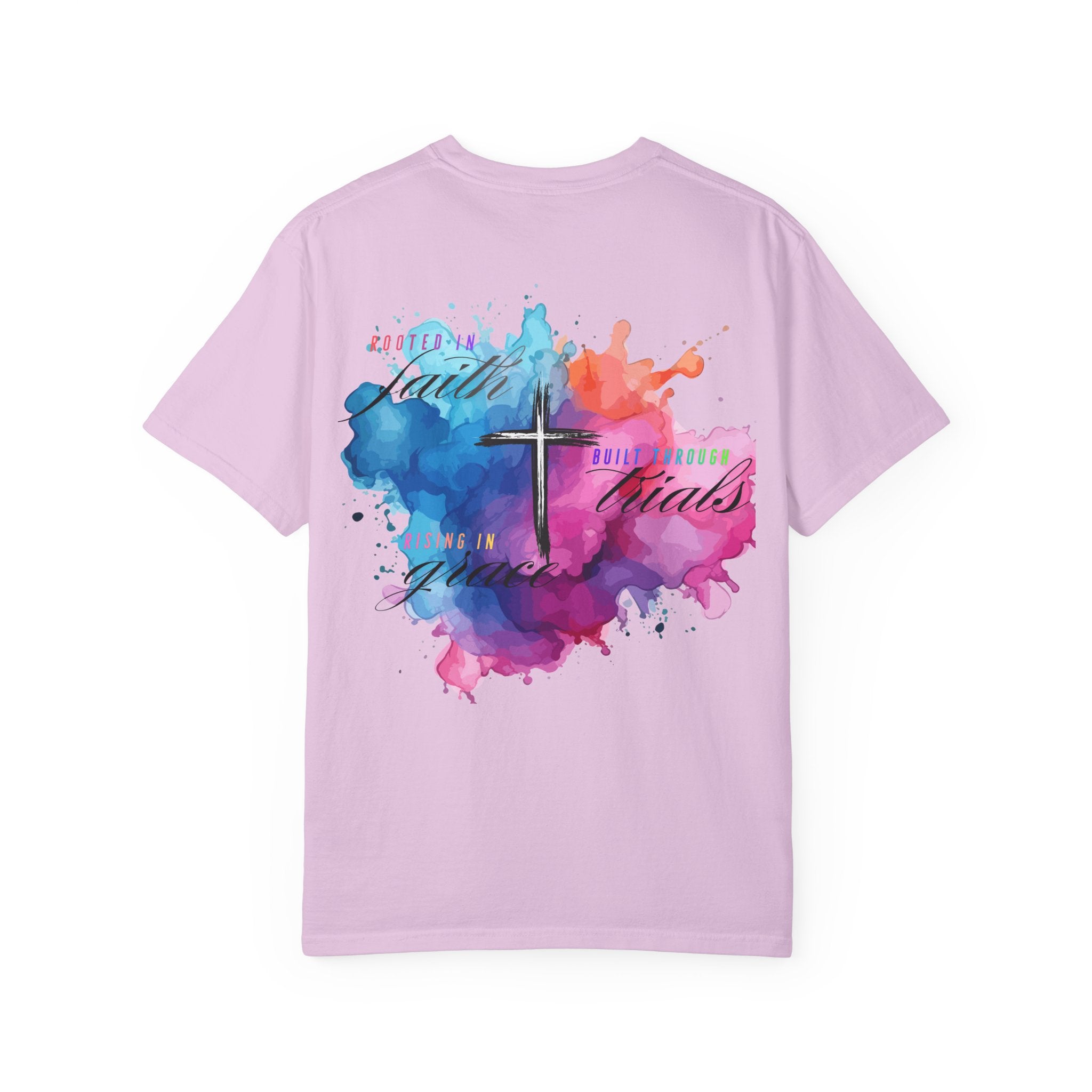 Faith Cross Watercolor T-Shirt — Inspirational Christian Tee