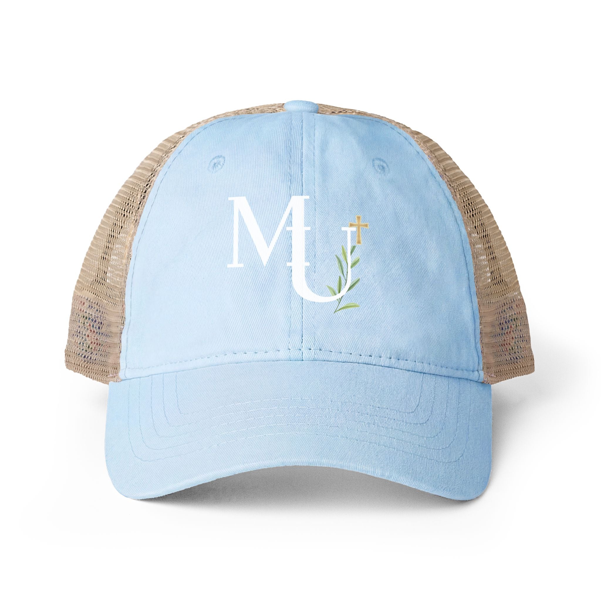 Women's Washed Mesh-Back MU Monogram Cap