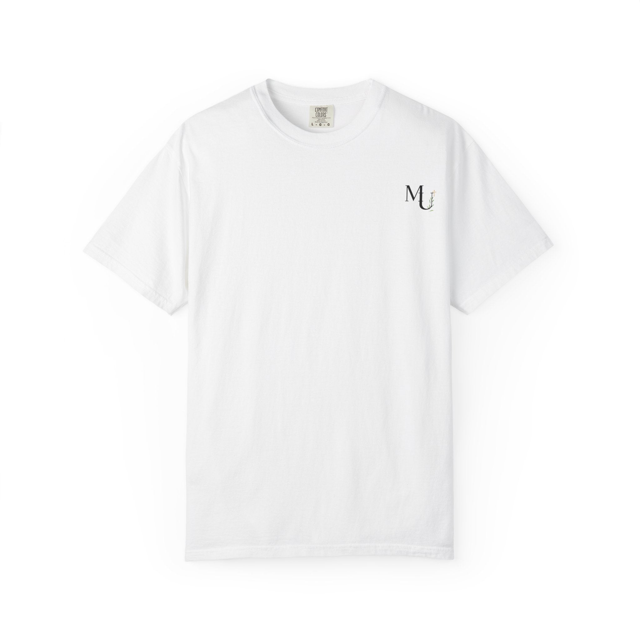MU Brand Motto, Faith Through Trials Graphic T-Shirt in Comfort Colors