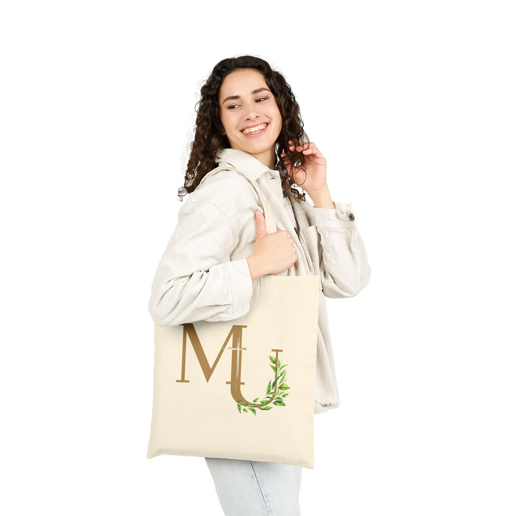 Monogram M U Green Vine Canvas Tote