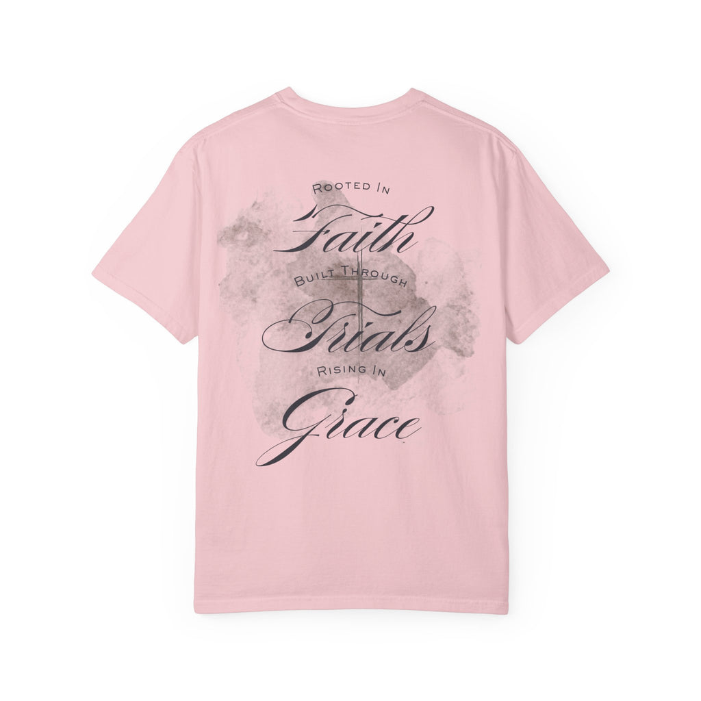 MU Brand Motto, Faith Through Trials Graphic T-Shirt in Comfort Colors