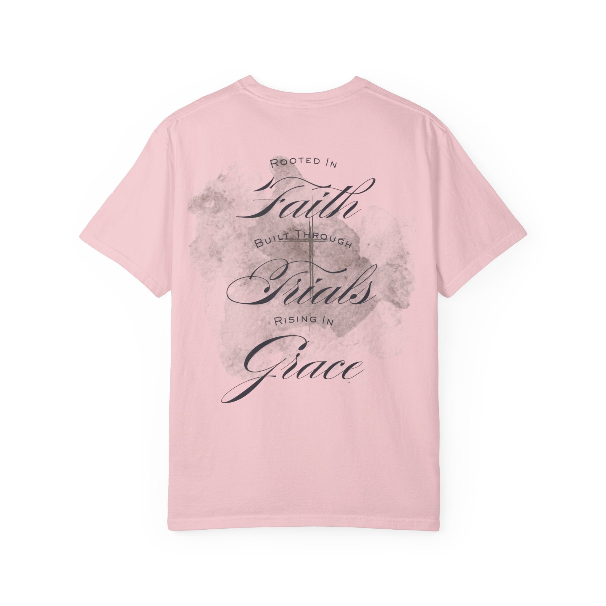 MU Brand Motto, Faith Through Trials Graphic T-Shirt in Comfort Colors