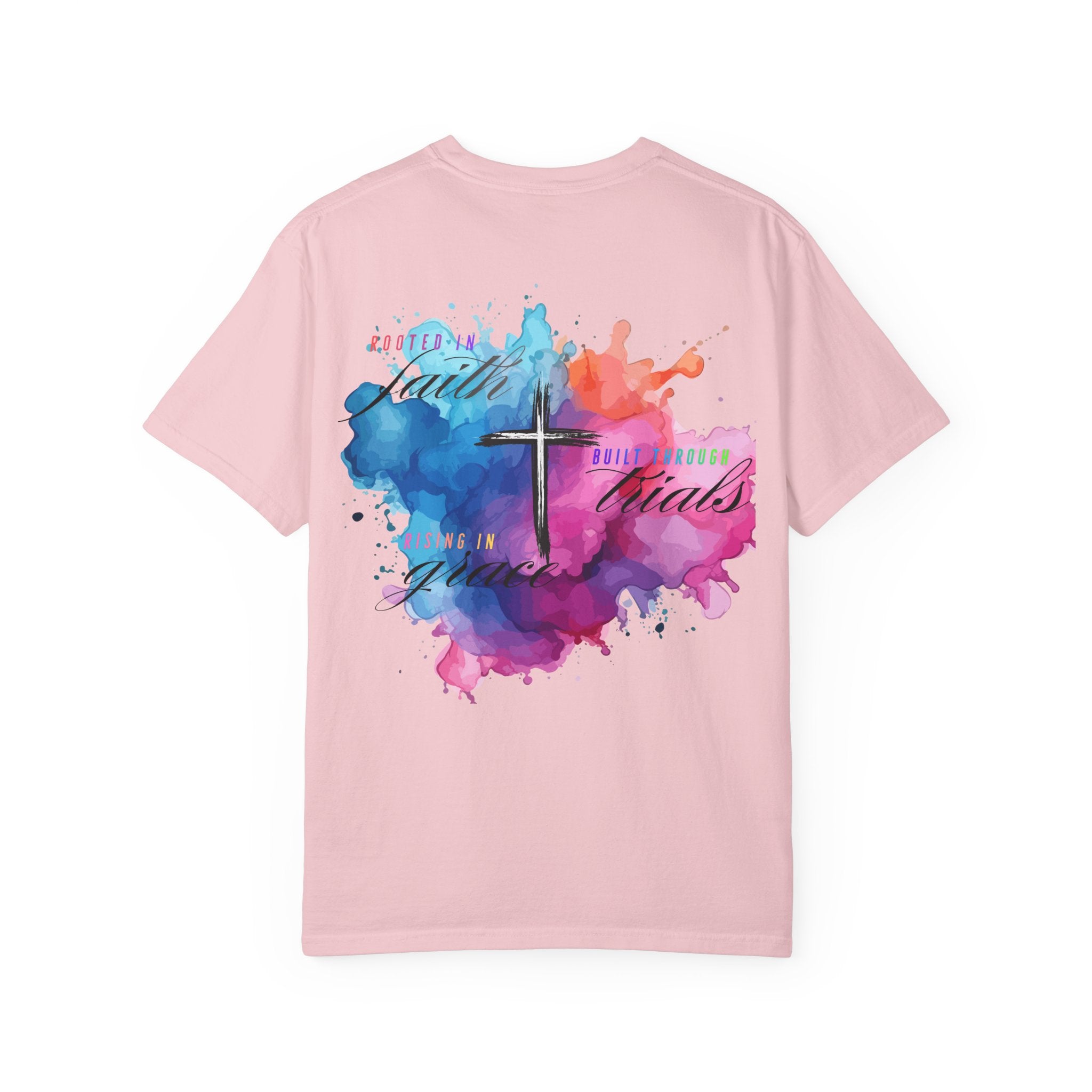 Faith Cross Watercolor T-Shirt — Inspirational Christian Tee