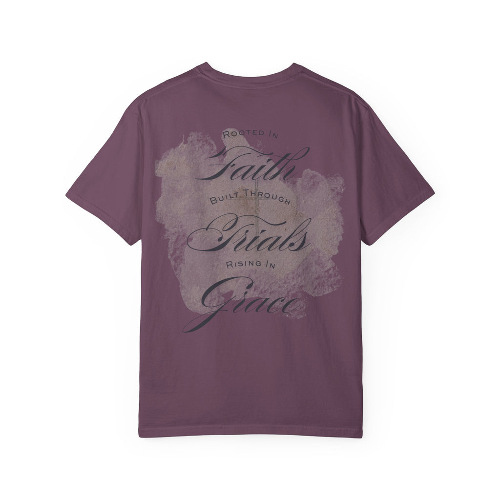MU Brand Motto, Faith Through Trials Graphic T-Shirt in Comfort Colors