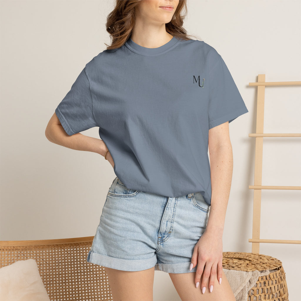 MU Brand Motto, Faith Through Trials Graphic T-Shirt in Comfort Colors