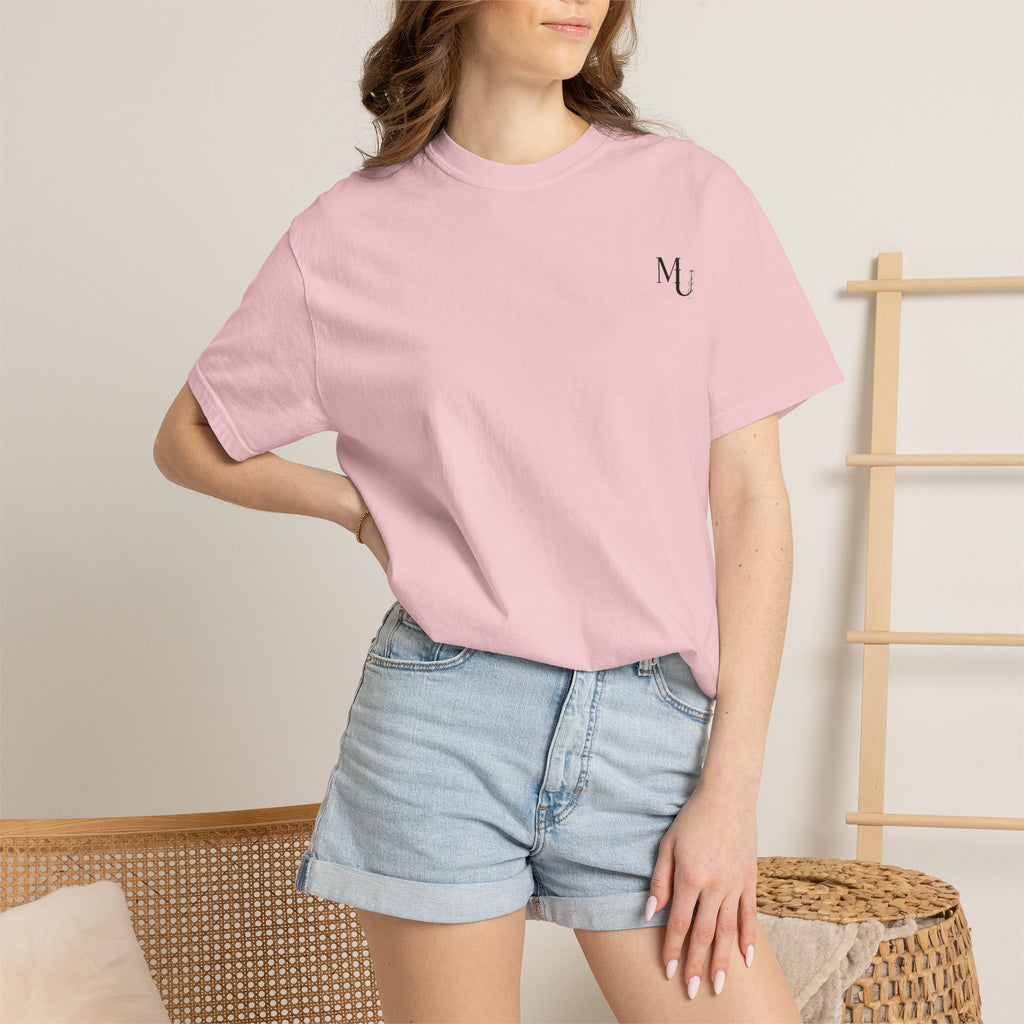 MU Brand Motto, Faith Through Trials Graphic T-Shirt in Comfort Colors