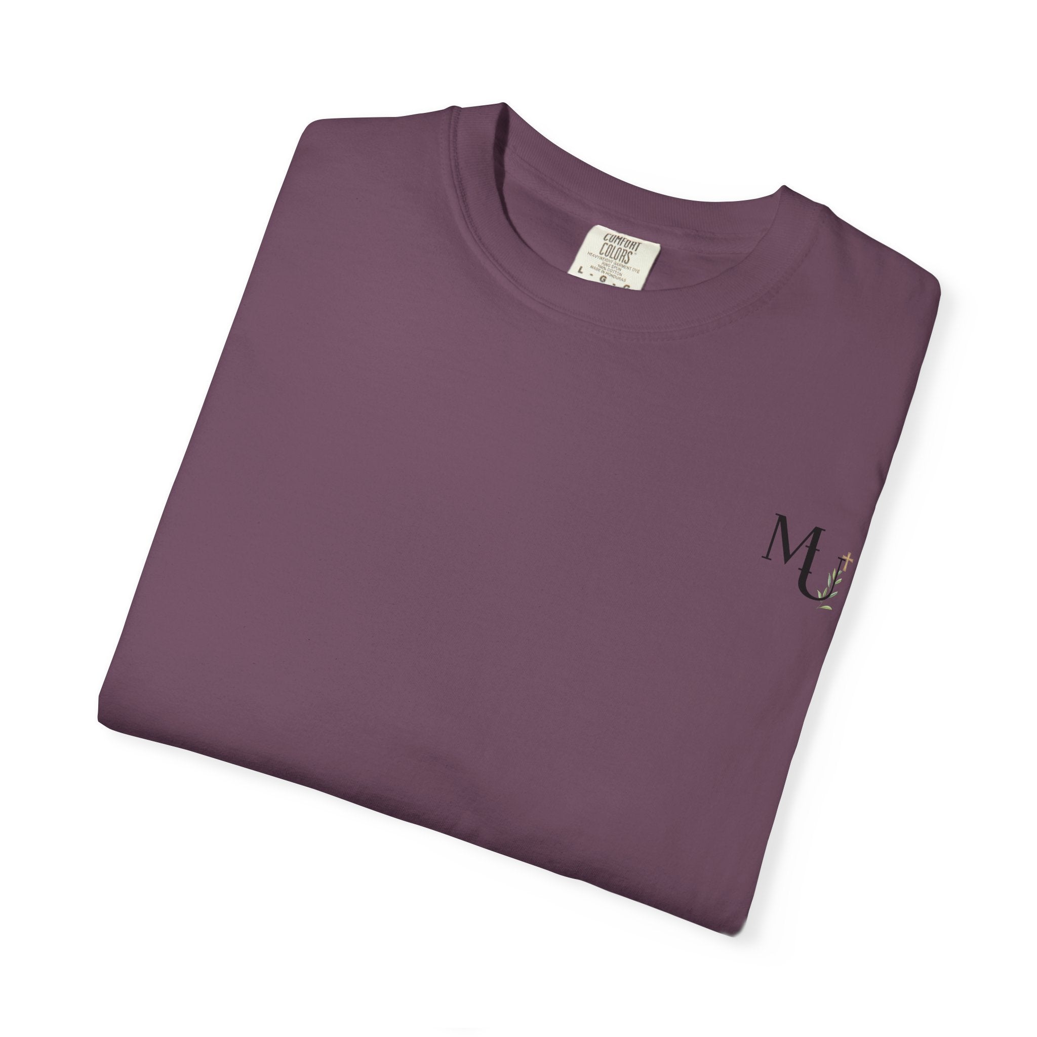 MU Brand Motto, Faith Through Trials Graphic T-Shirt in Comfort Colors