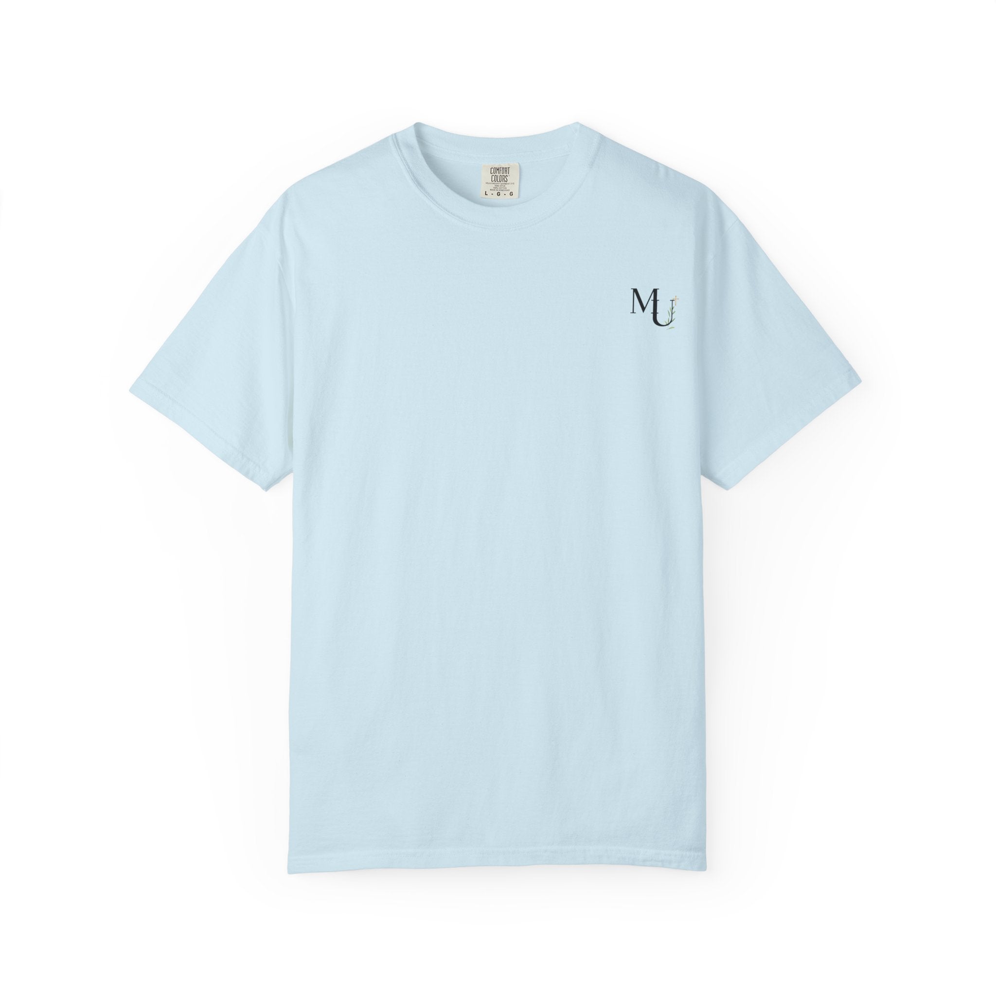 MU Brand Motto, Faith Through Trials Graphic T-Shirt in Comfort Colors