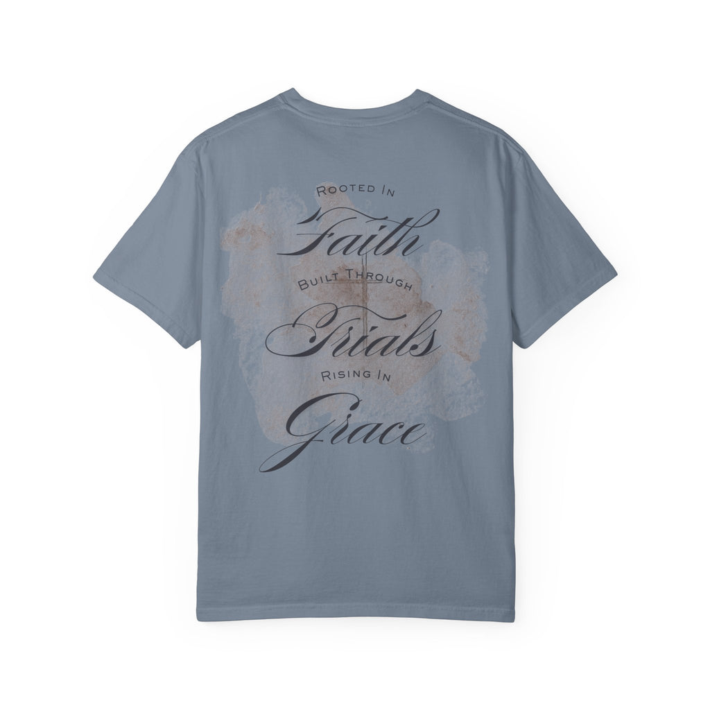 MU Brand Motto, Faith Through Trials Graphic T-Shirt in Comfort Colors