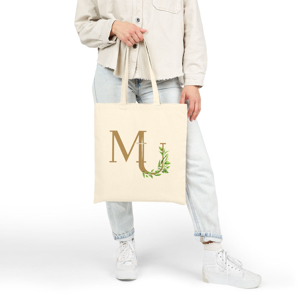 Monogram M U Green Vine Canvas Tote