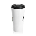Brand Monogram Stainless Steel Travel Mug — Insulated Coffee Cup