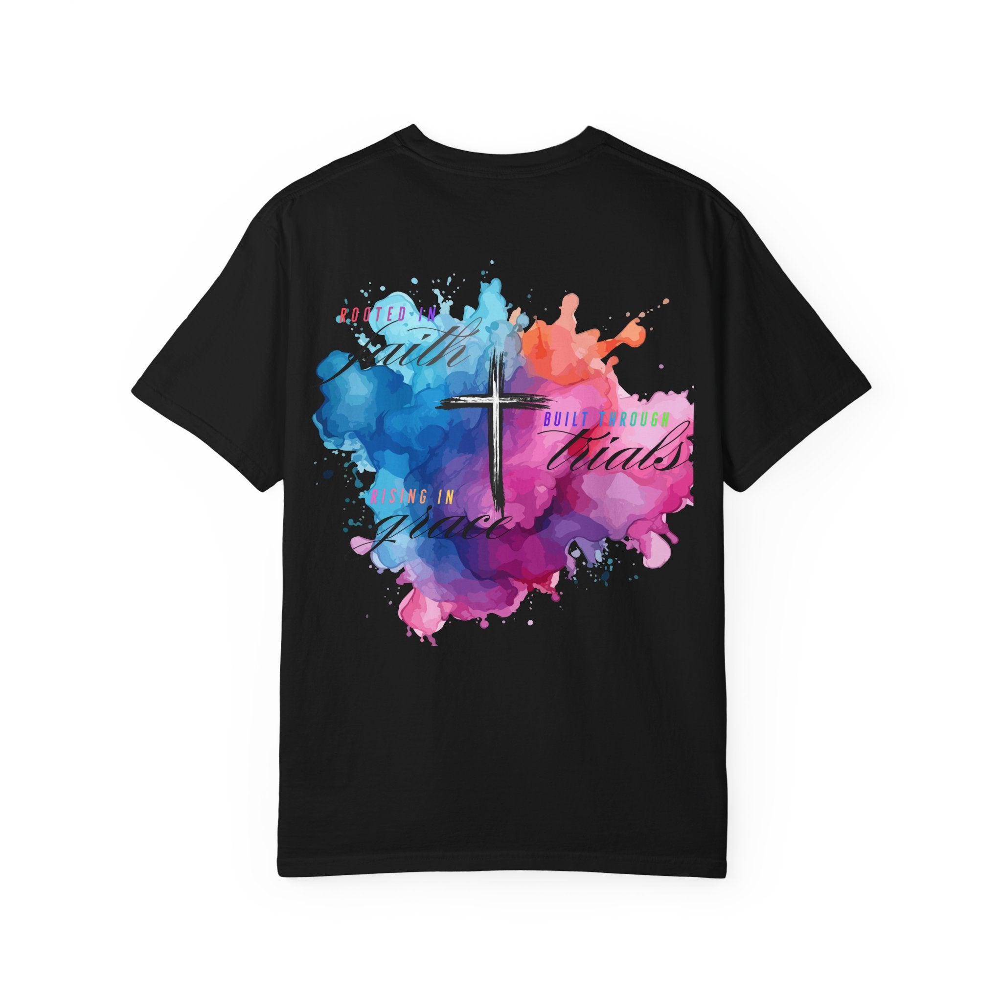 Faith Cross Watercolor T-Shirt — Inspirational Christian Tee