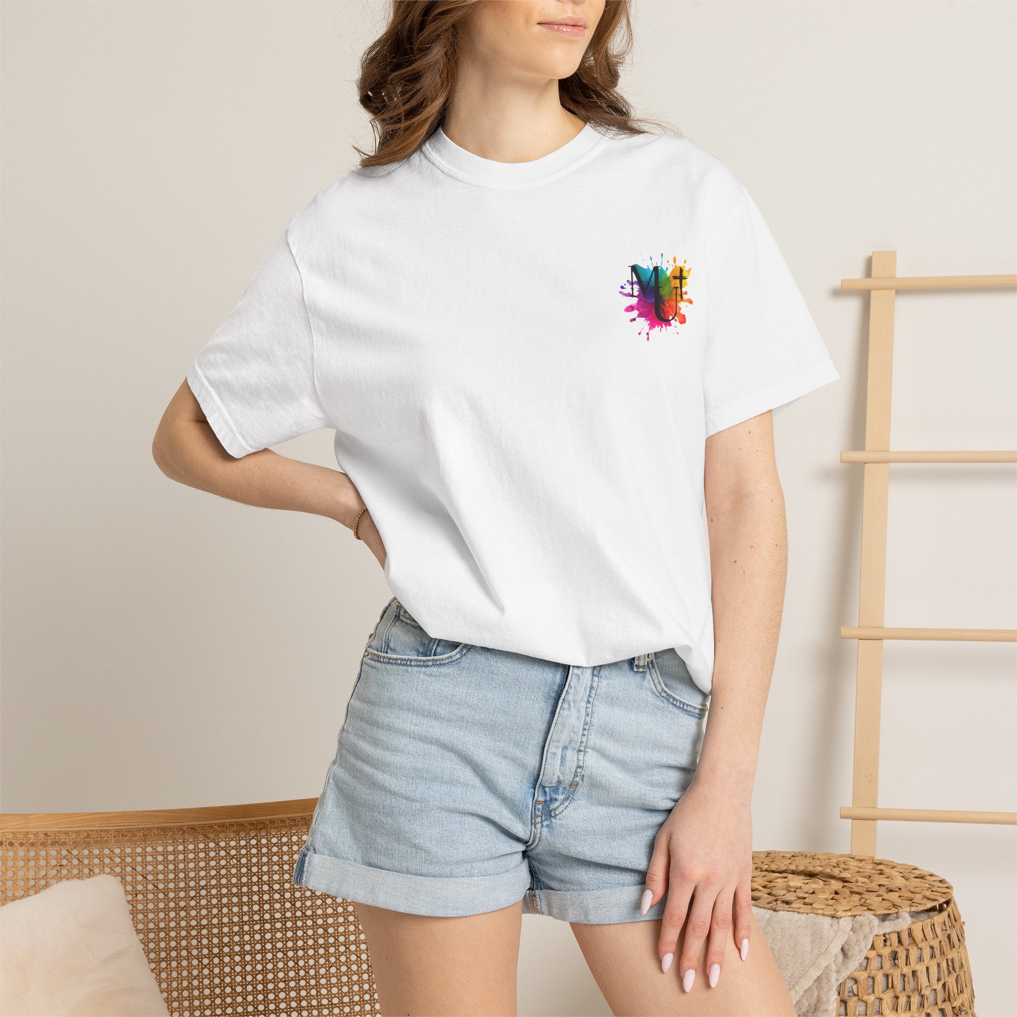 Faith Cross Watercolor T-Shirt — Inspirational Christian Tee