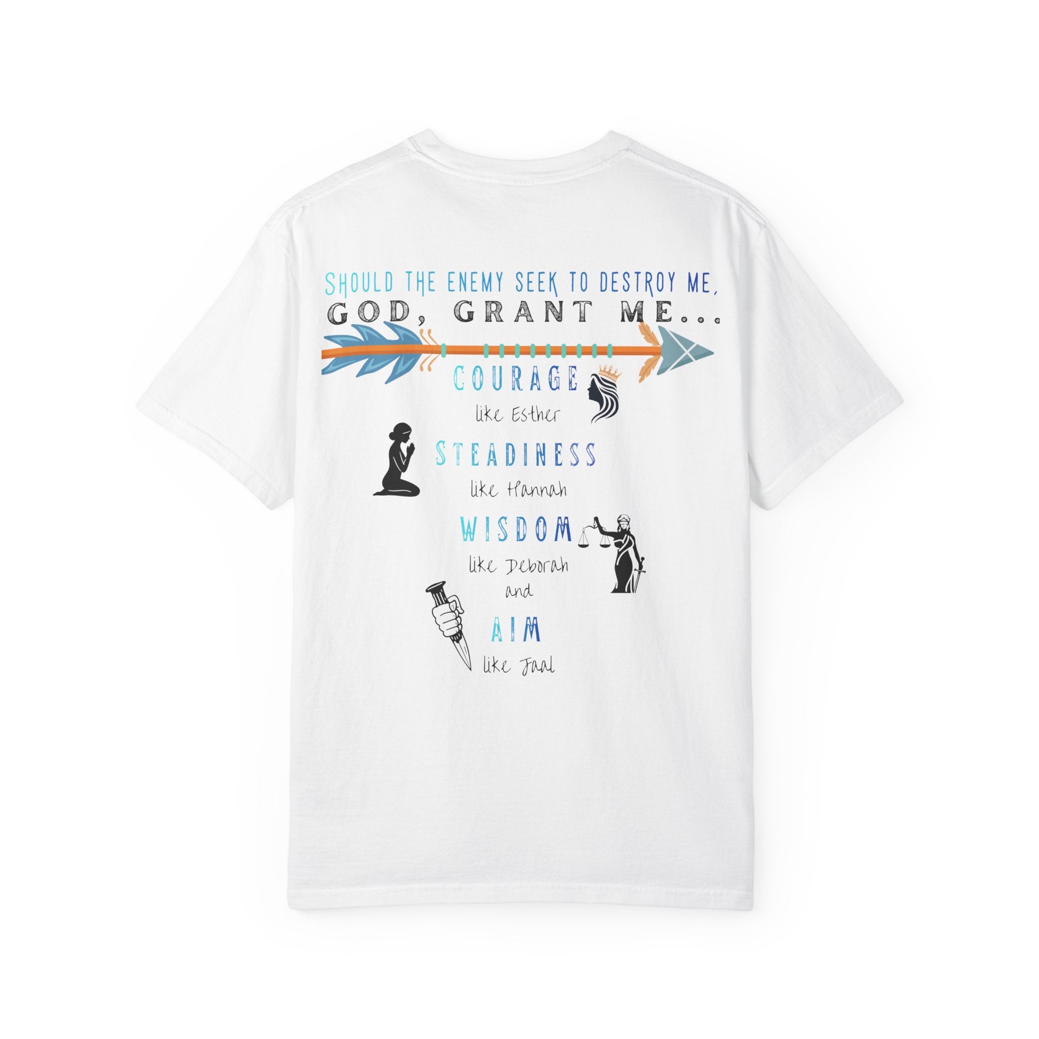Courage, Steadiness, Wisdom & Aim, Women's Self- Defense Shirt