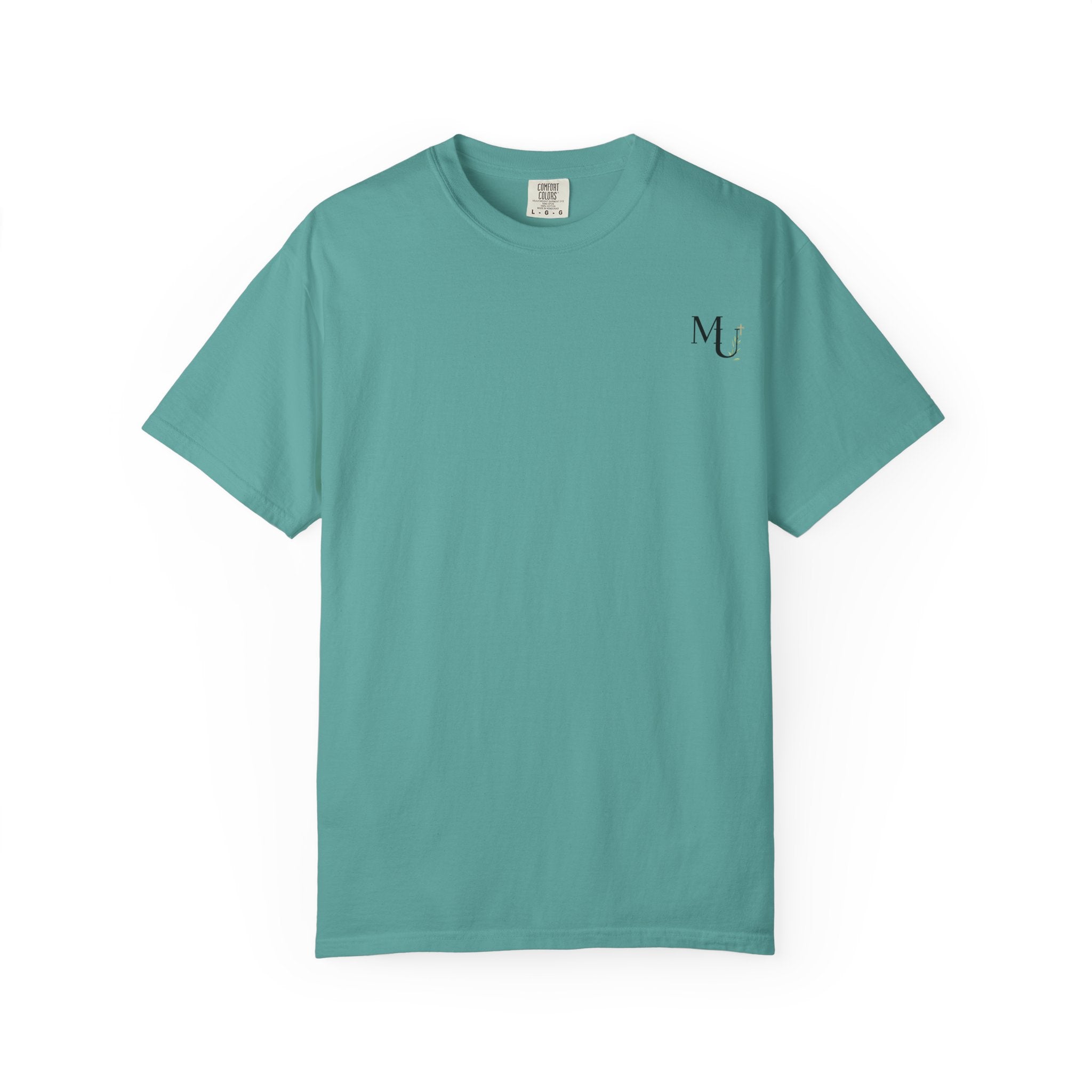 MU Brand Motto, Faith Through Trials Graphic T-Shirt in Comfort Colors