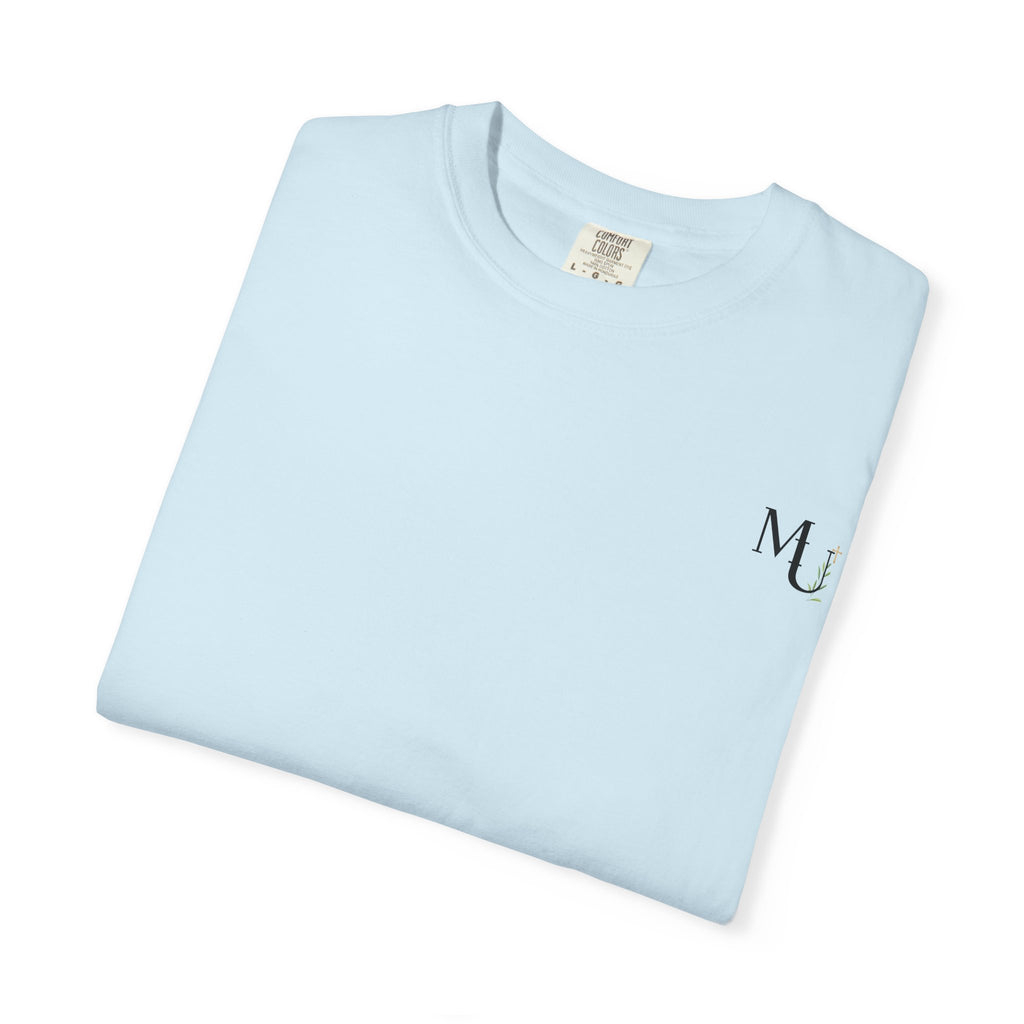 MU Brand Motto, Faith Through Trials Graphic T-Shirt in Comfort Colors