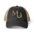 Women's Washed Mesh-Back  MU Brand Monogram Cap