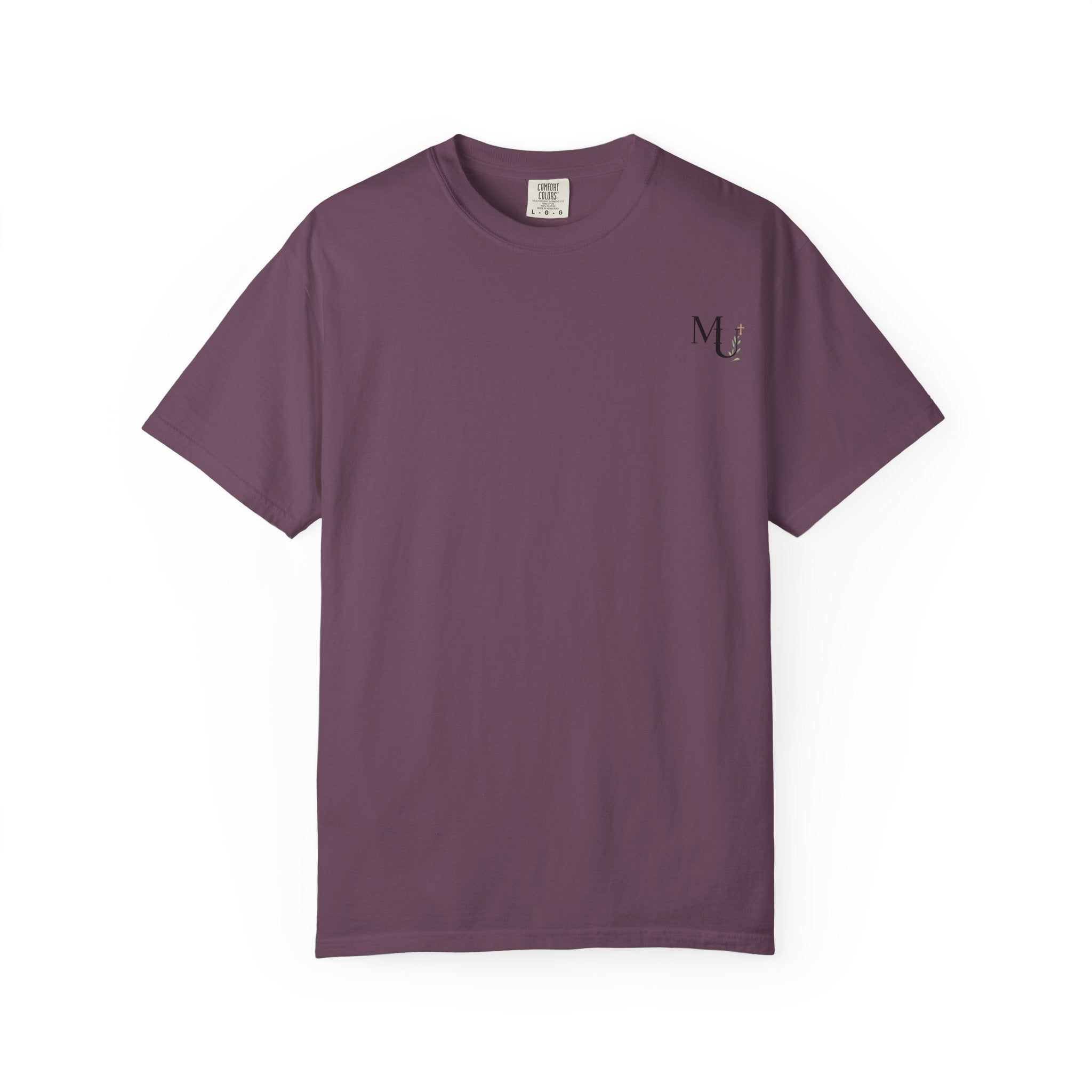 MU Brand Motto, Faith Through Trials Graphic T-Shirt in Comfort Colors