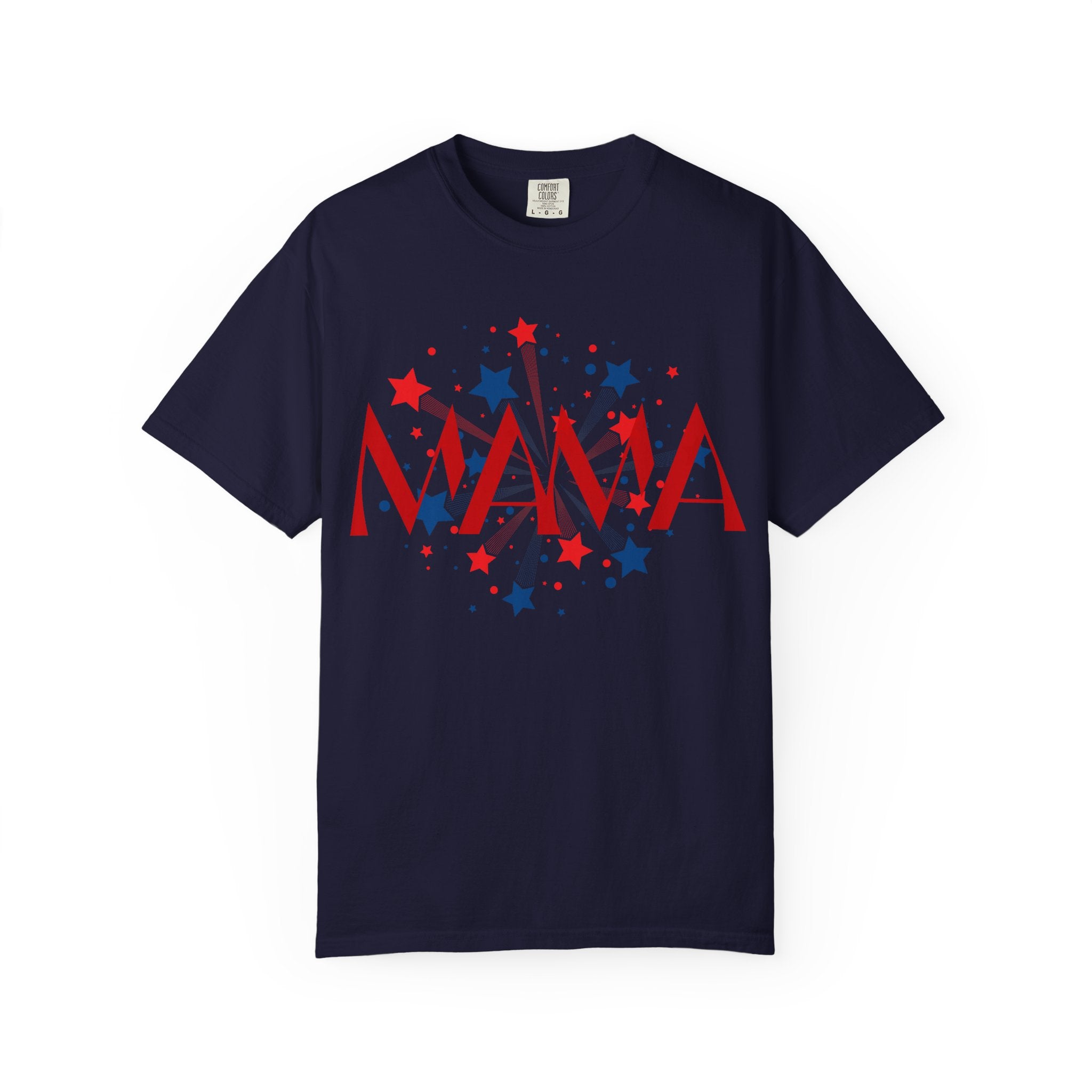 Mama Patriotic T-Shirt — Red White Blue Star Graphic