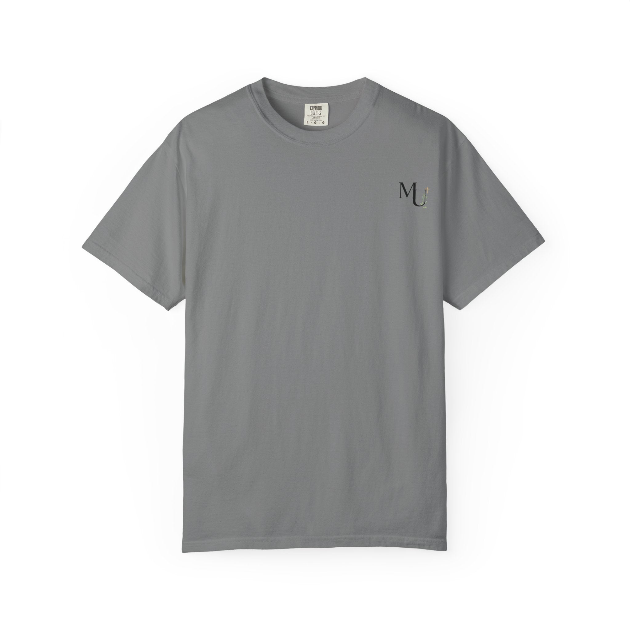 MU Brand Motto, Faith Through Trials Graphic T-Shirt in Comfort Colors