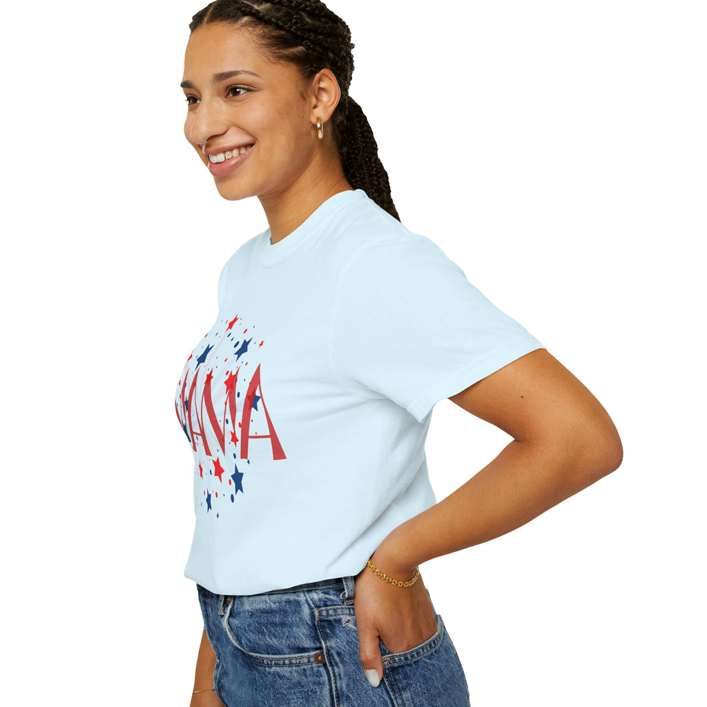 Mama Patriotic T-Shirt — Red White Blue Star Graphic
