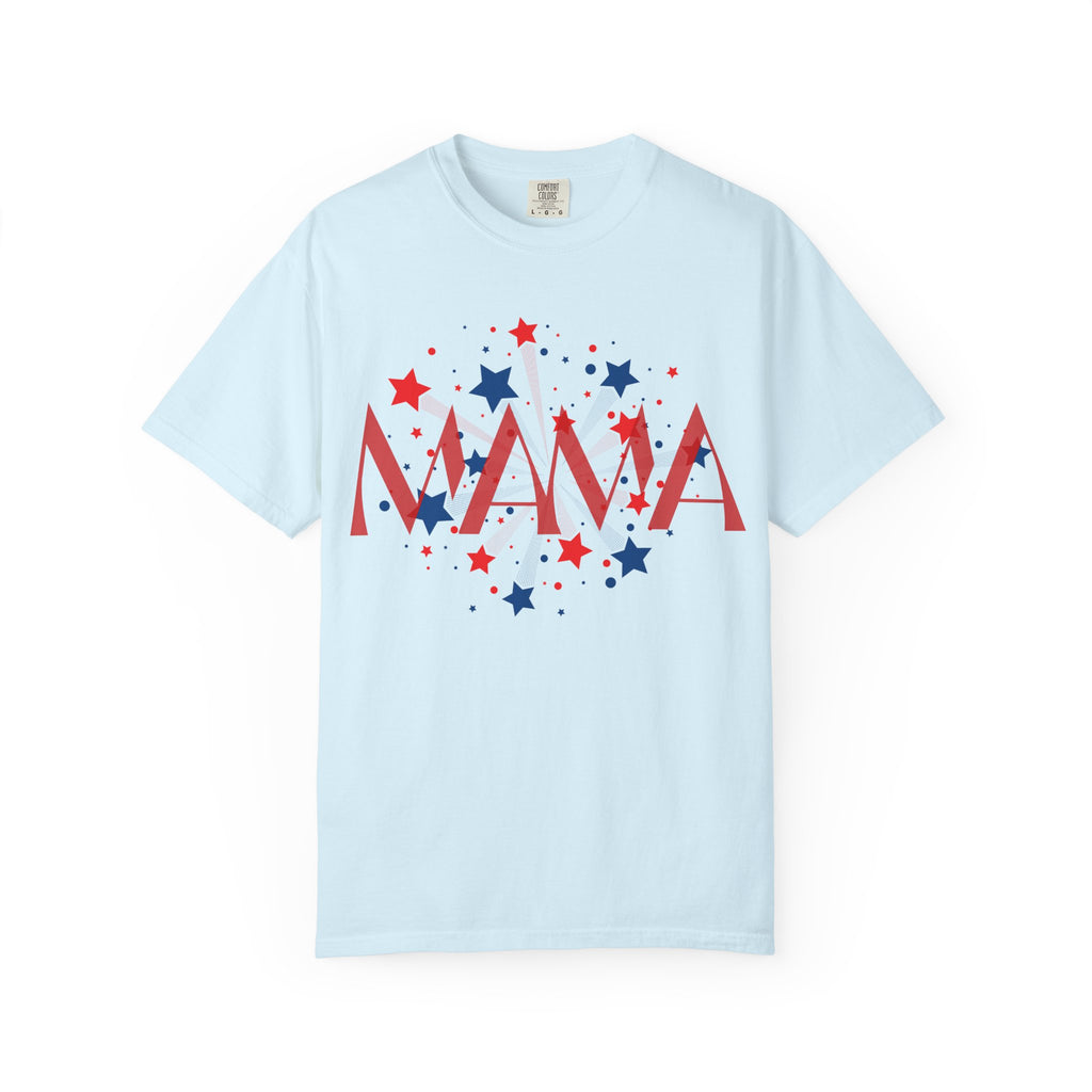 Mama Patriotic T-Shirt — Red White Blue Star Graphic