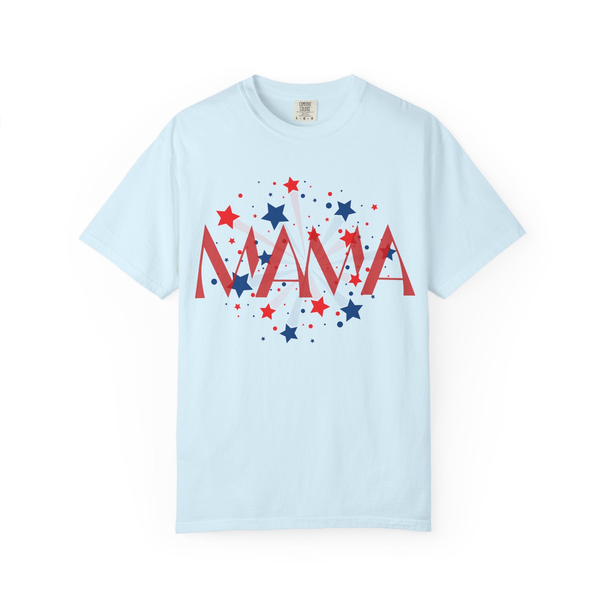 Mama Patriotic T-Shirt — Red White Blue Star Graphic