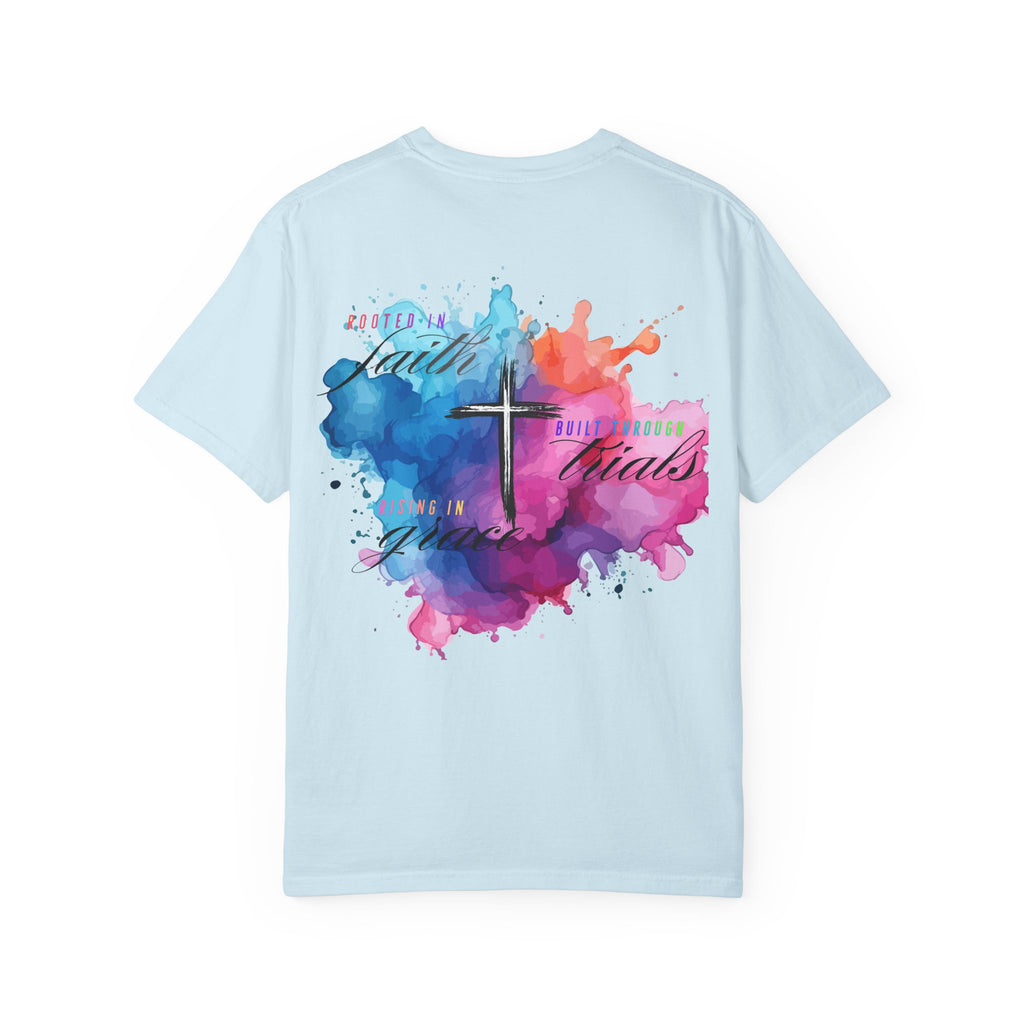 Faith Cross Watercolor T-Shirt — Inspirational Christian Tee