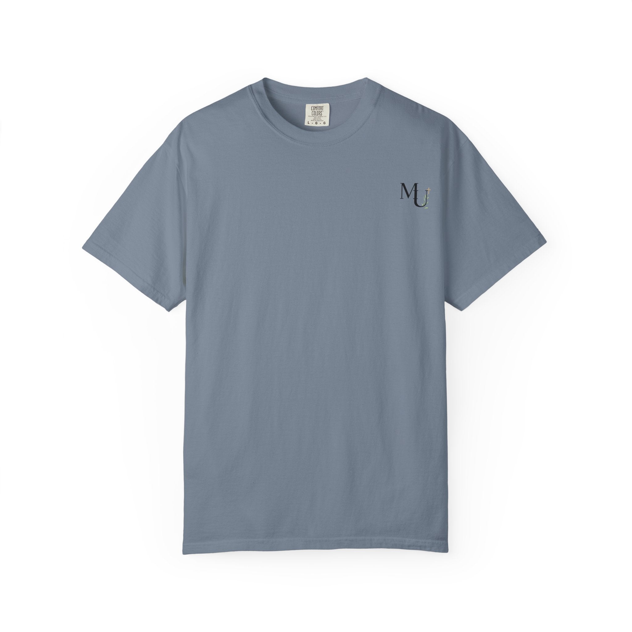 MU Brand Motto, Faith Through Trials Graphic T-Shirt in Comfort Colors