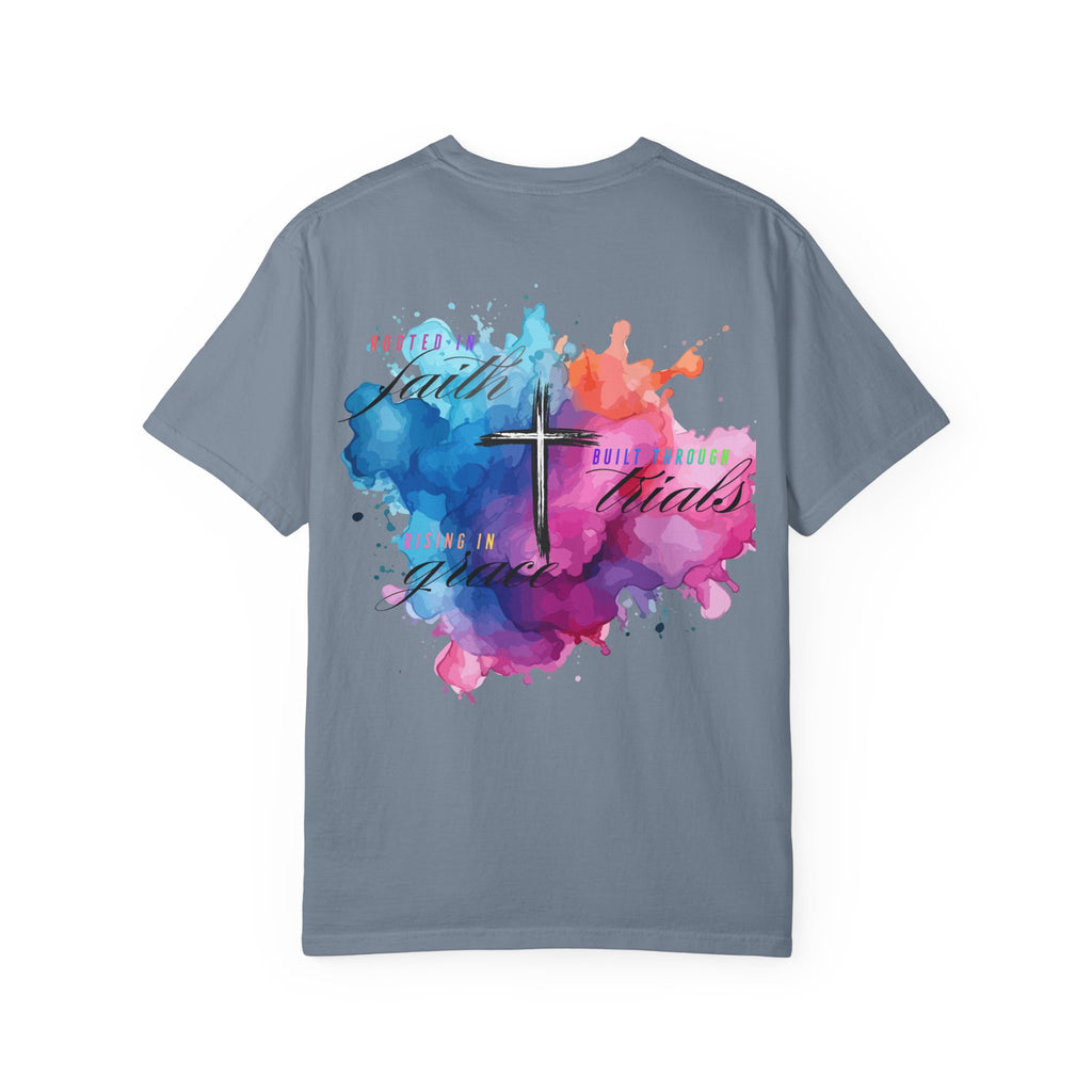 Faith Cross Watercolor T-Shirt — Inspirational Christian Tee