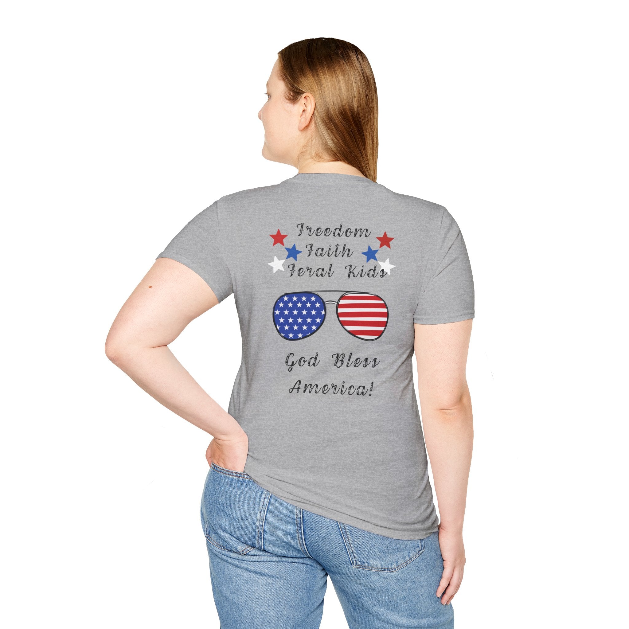 Minimal MU Monogram T‑Shirt — Patriotic Shirt