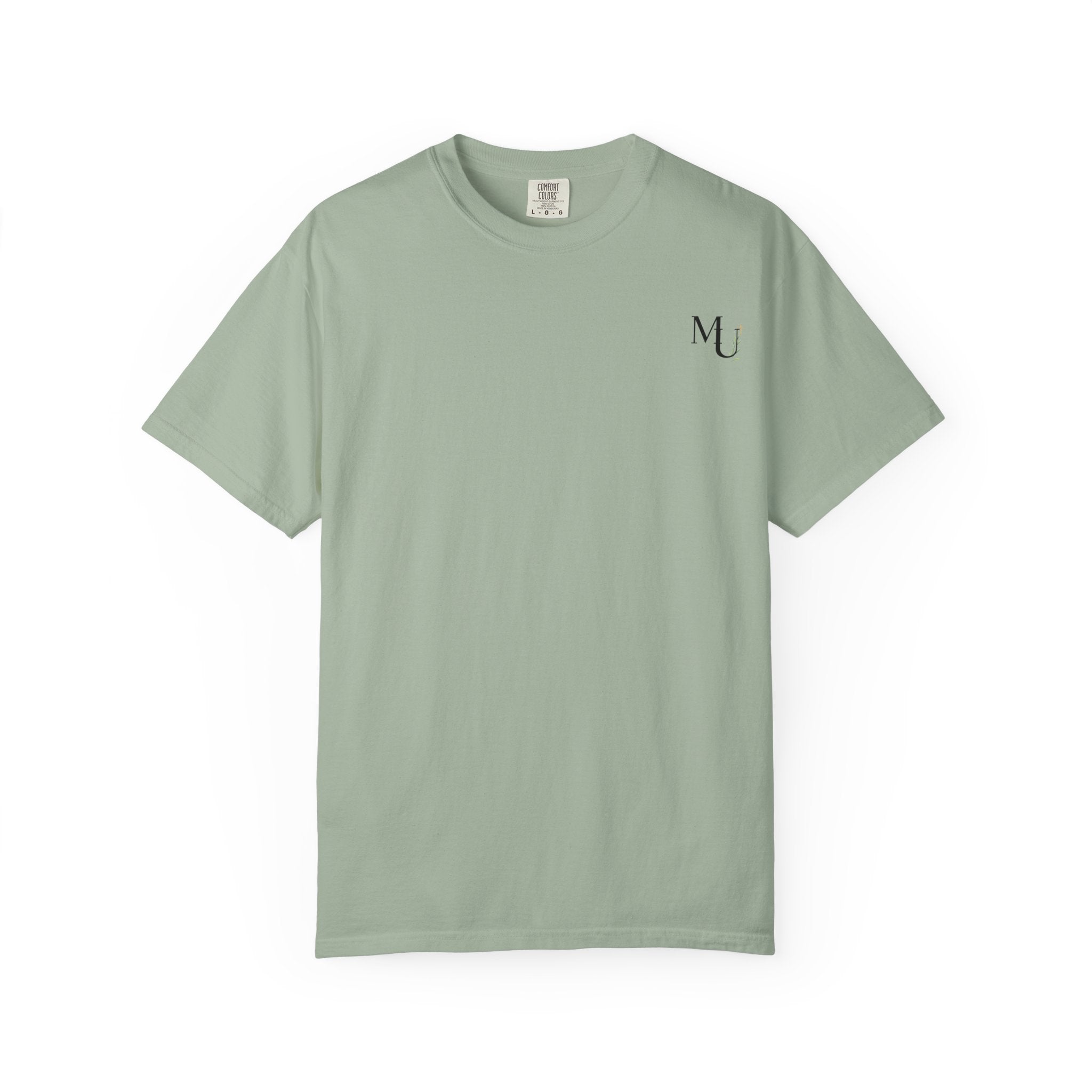 MU Brand Motto, Faith Through Trials Graphic T-Shirt in Comfort Colors