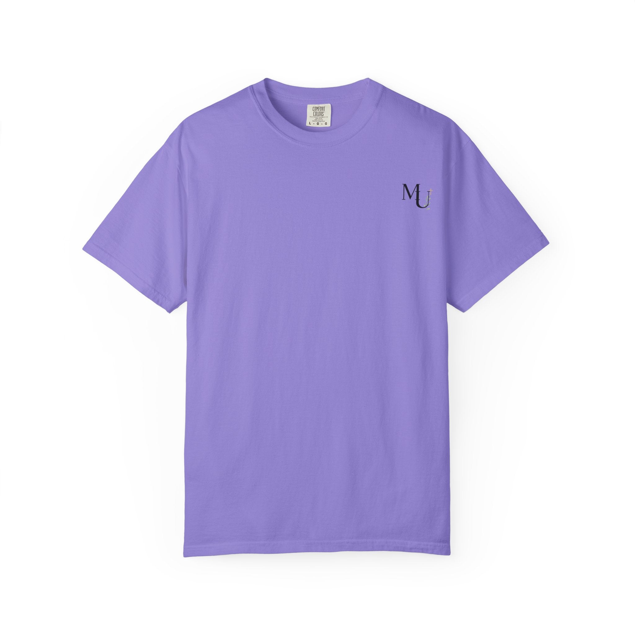 MU Brand Motto, Faith Through Trials Graphic T-Shirt in Comfort Colors