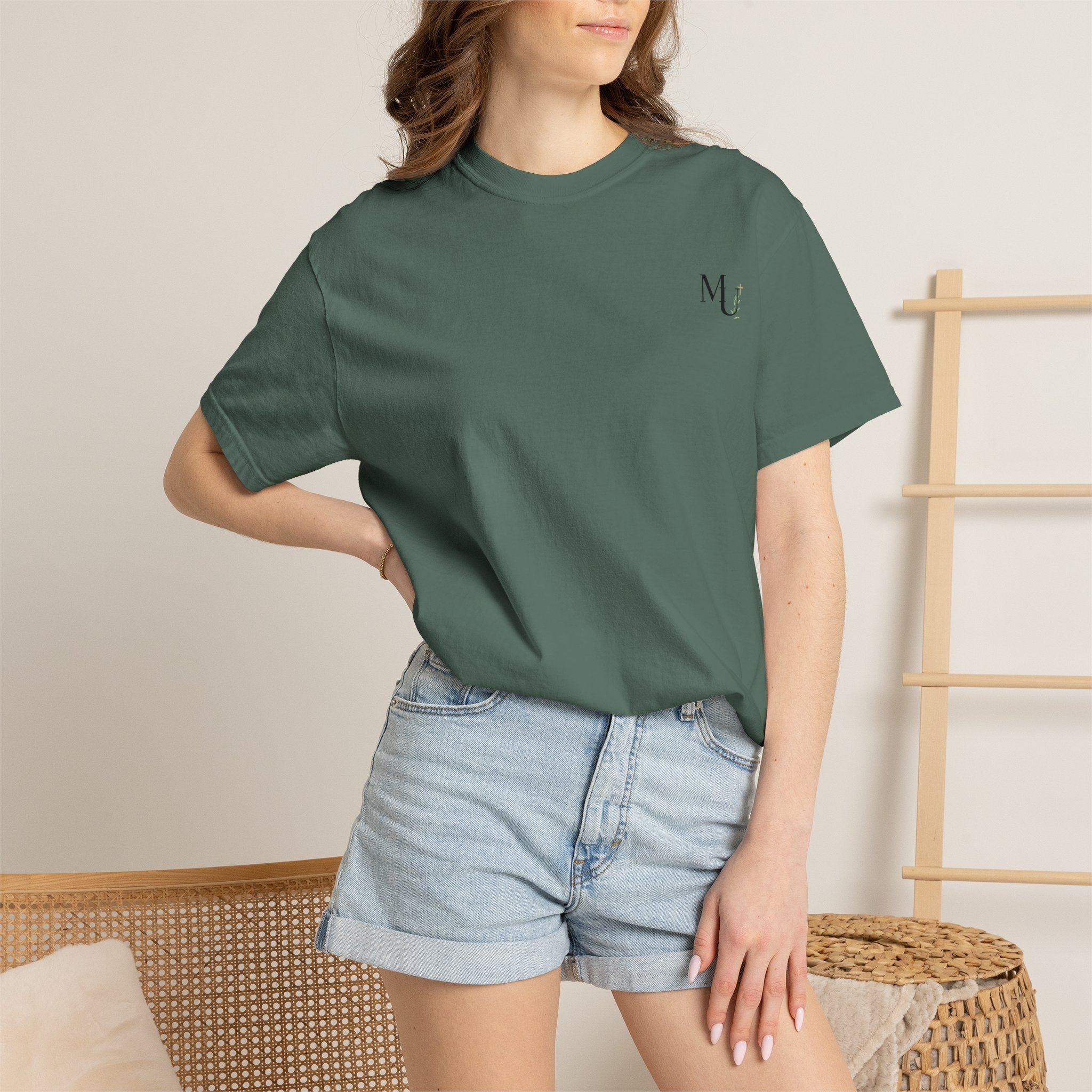 MU Brand Motto, Faith Through Trials Graphic T-Shirt in Comfort Colors