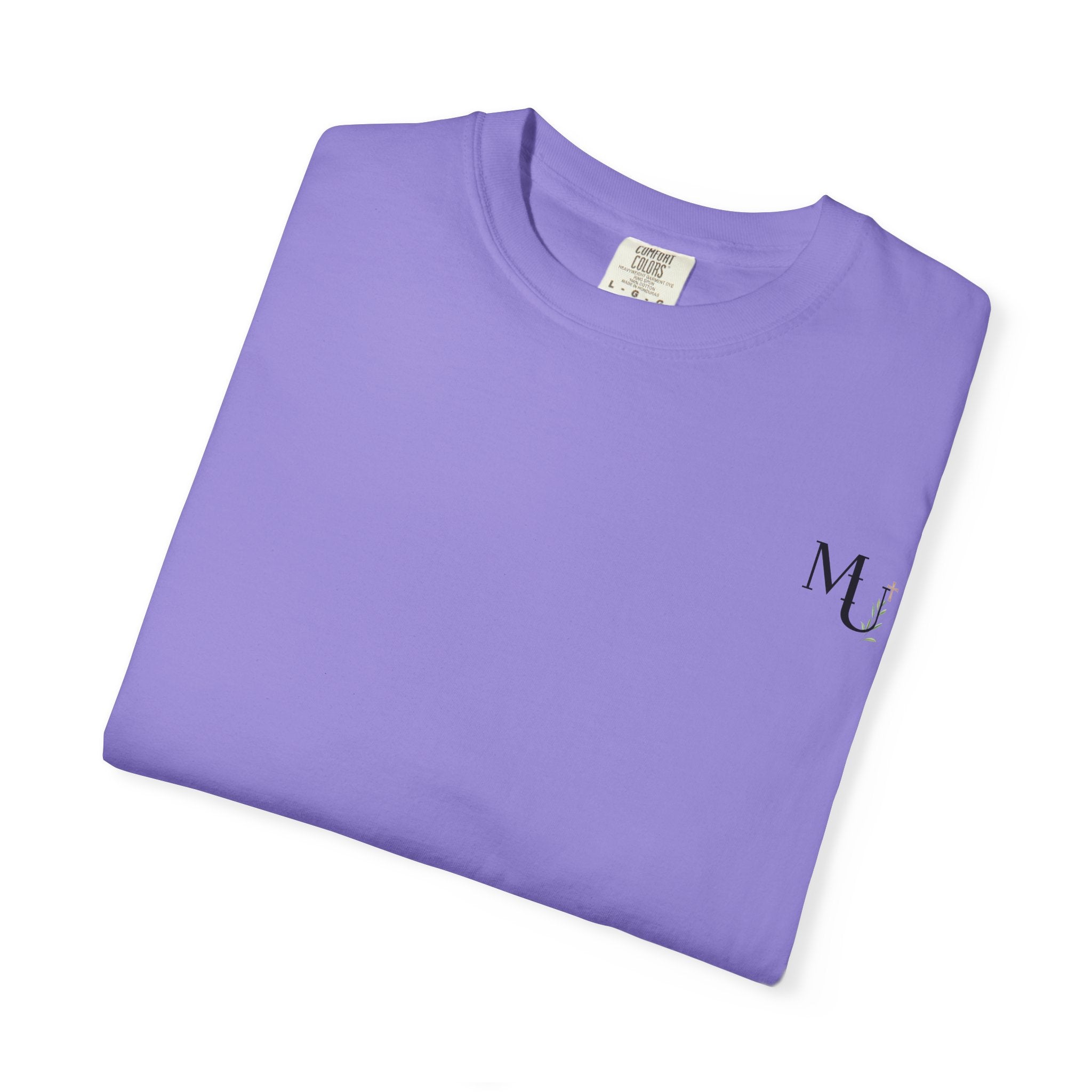 MU Brand Motto, Faith Through Trials Graphic T-Shirt in Comfort Colors