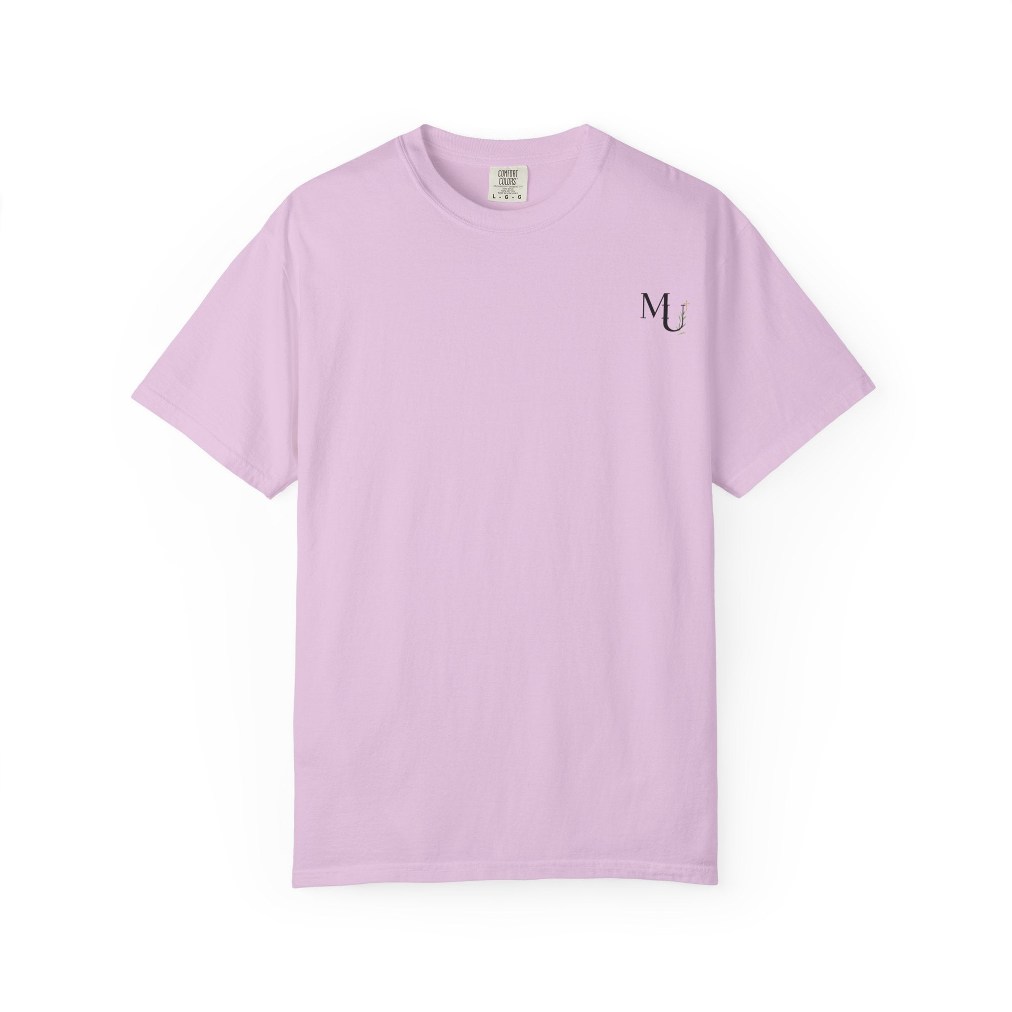 MU Brand Motto, Faith Through Trials Graphic T-Shirt in Comfort Colors