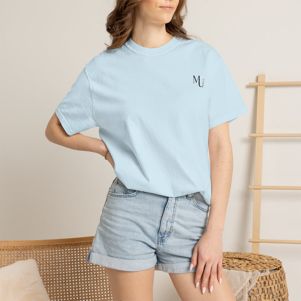 MU Brand Motto, Faith Through Trials Graphic T-Shirt in Comfort Colors
