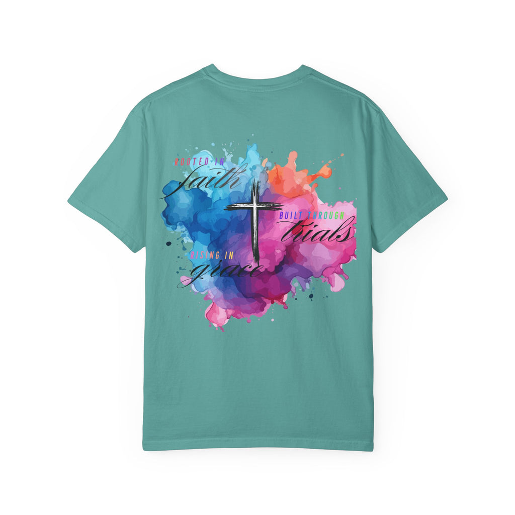 Faith Cross Watercolor T-Shirt — Inspirational Christian Tee